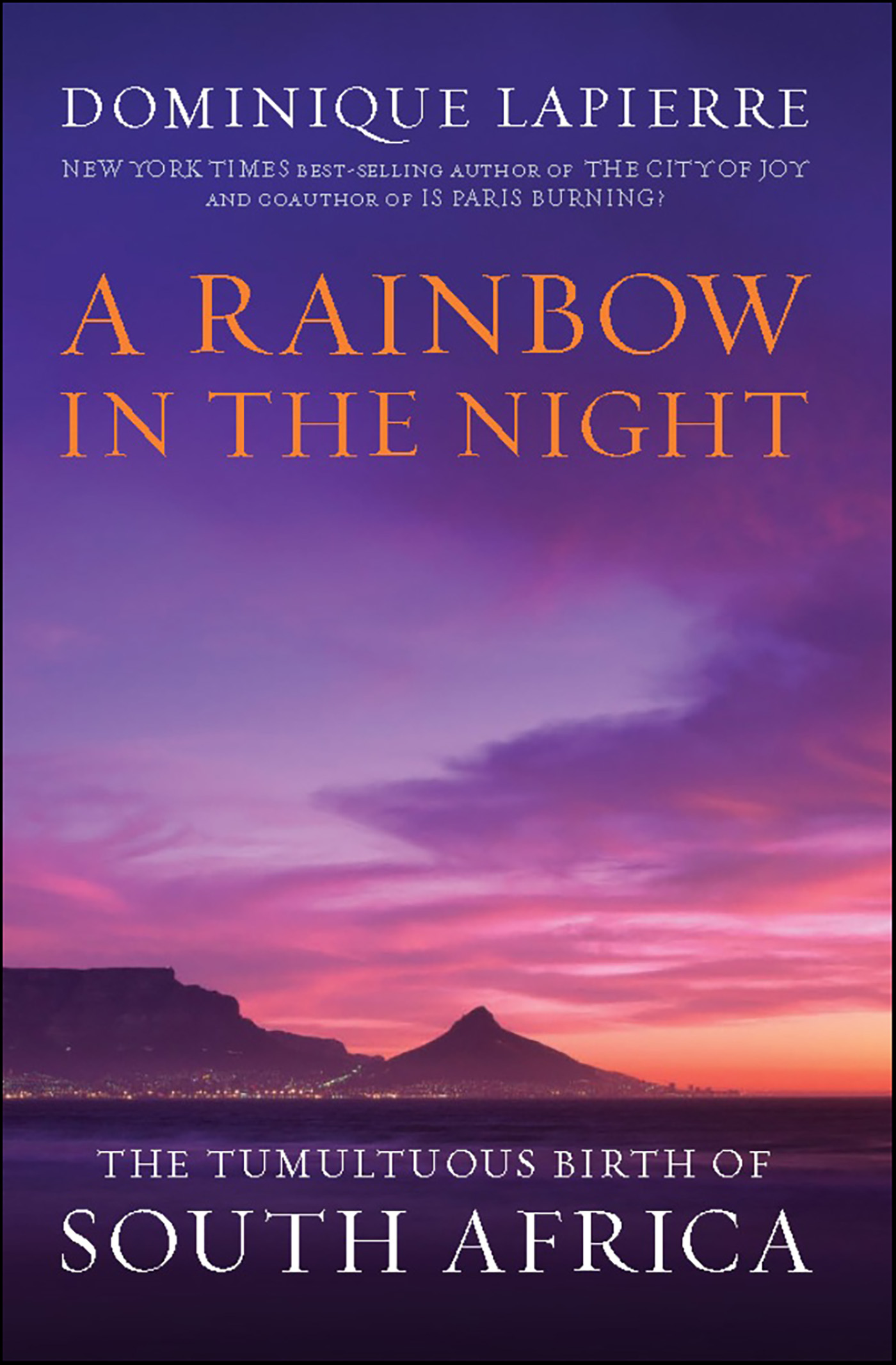 This image is the cover for the book A Rainbow in the Night