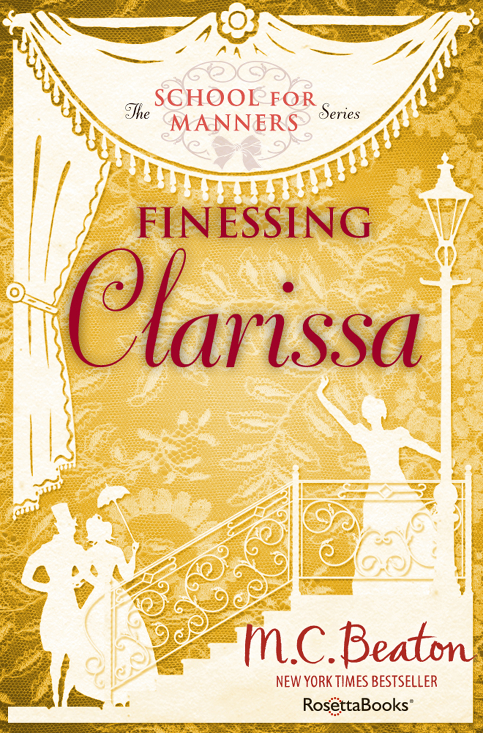 This image is the cover for the book Finessing Clarissa, The School for Manners Series
