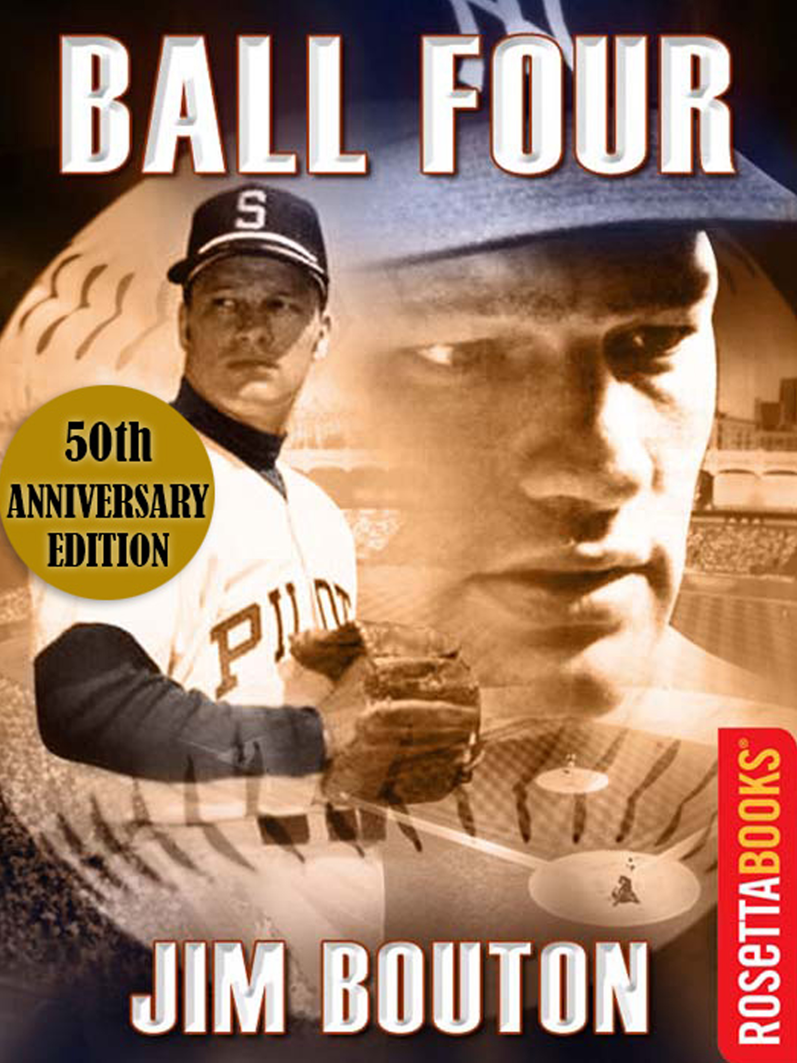 This image is the cover for the book Ball Four, RosettaBooks Sports Classics