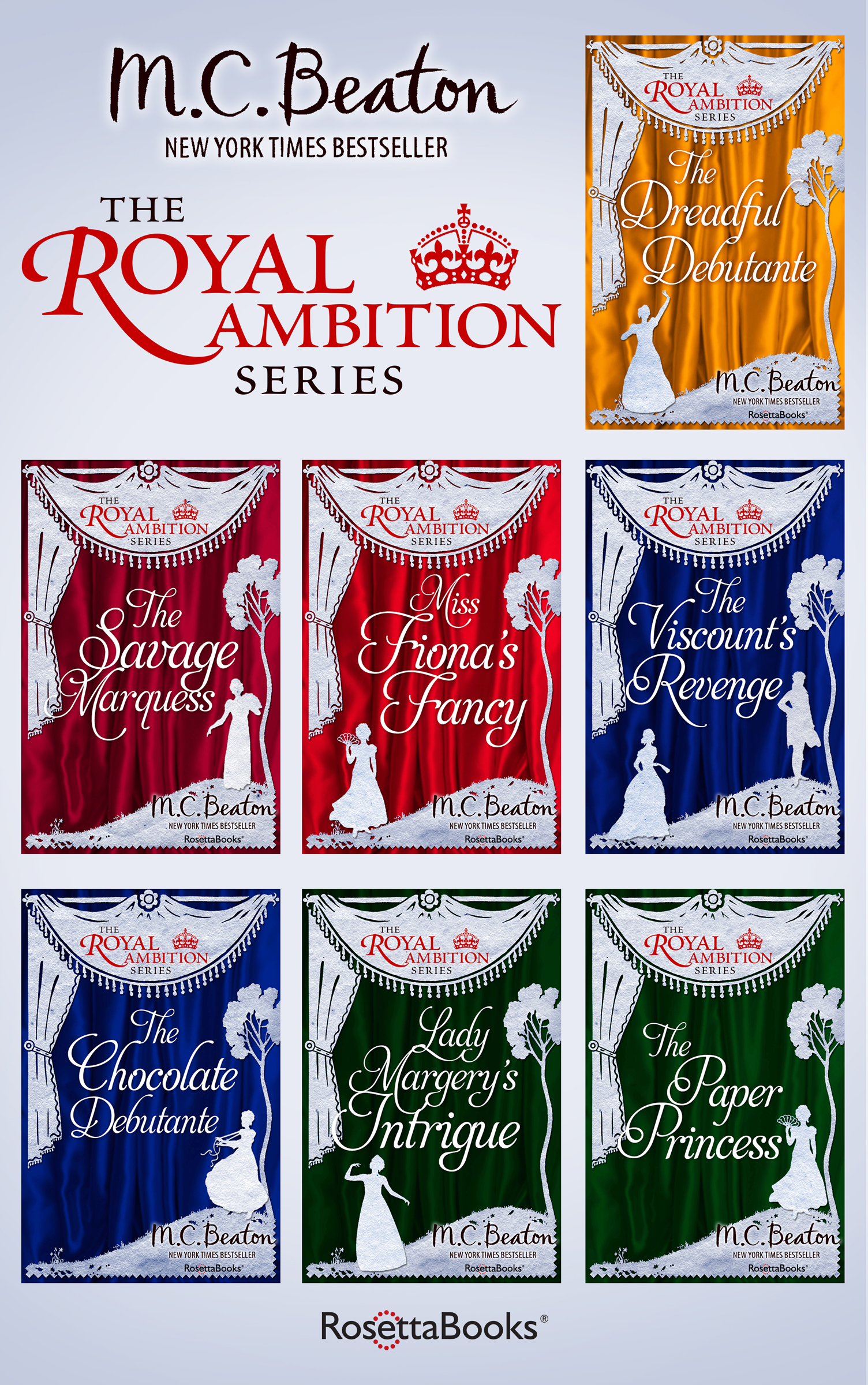 This image is the cover for the book Royal Ambition Series, The Royal Ambition Series