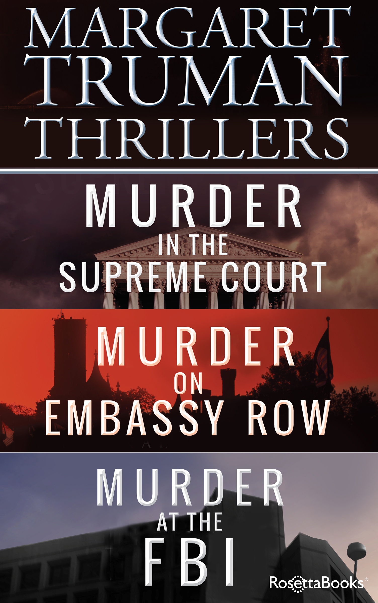 This image is the cover for the book Margaret Truman Thrillers, Capital Crimes