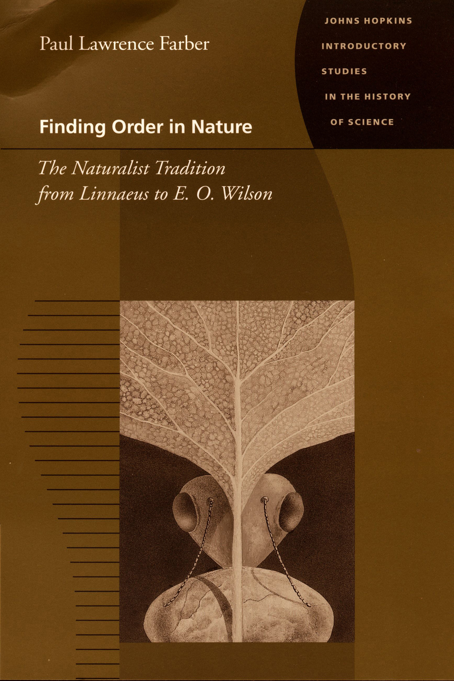 This image is the cover for the book Finding Order In Nature, Johns Hopkins Introductory Studies in th