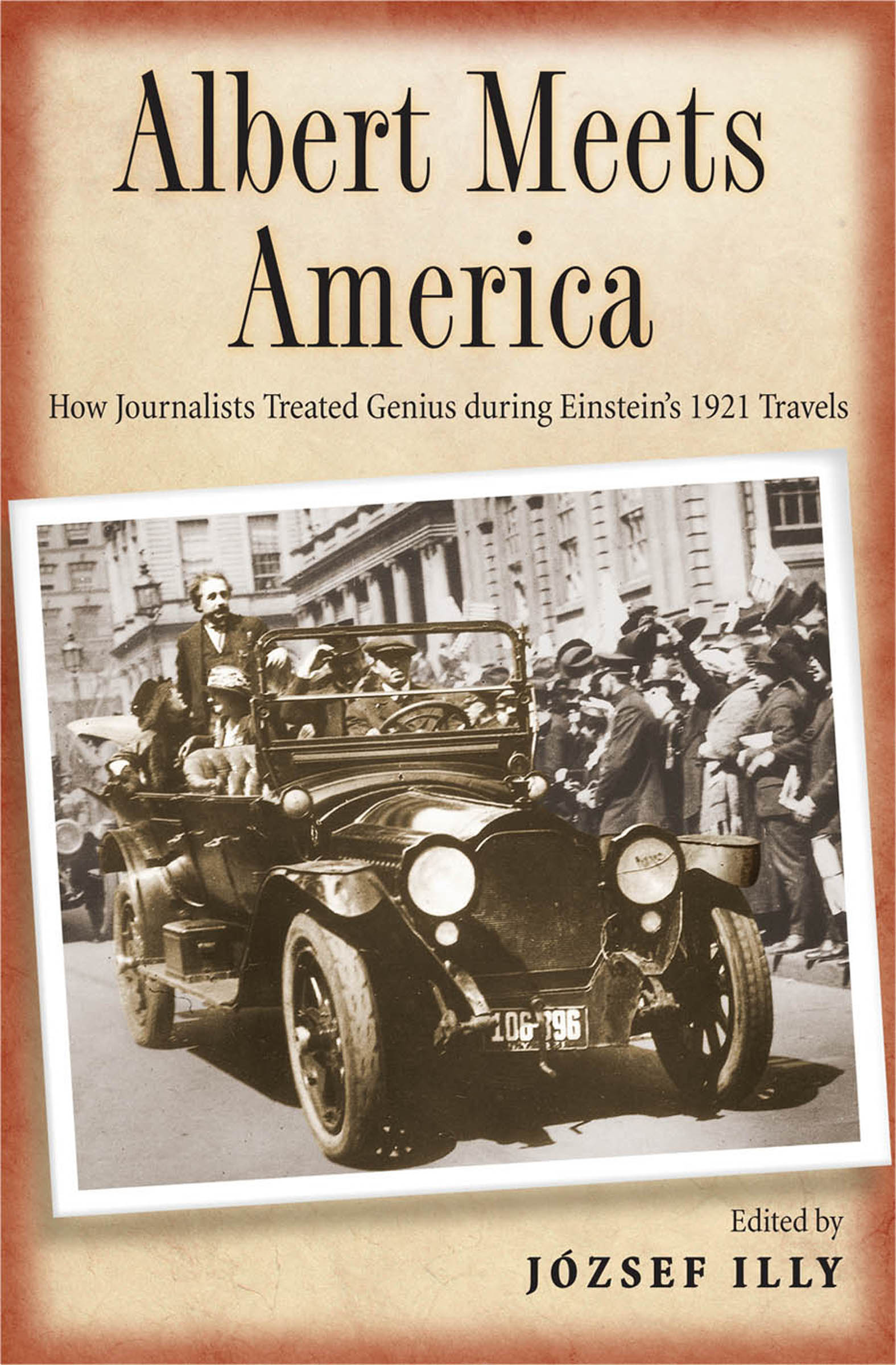 This image is the cover for the book Albert Meets America