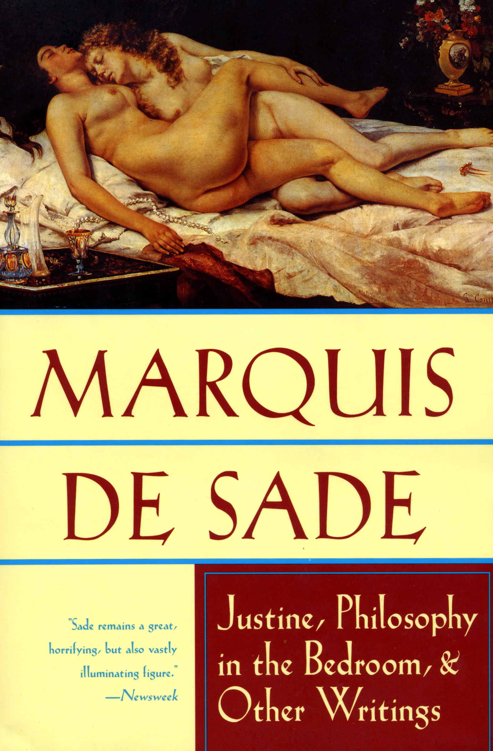 This image is the cover for the book Justine, Philosophy in the Bedroom, & Other Writings