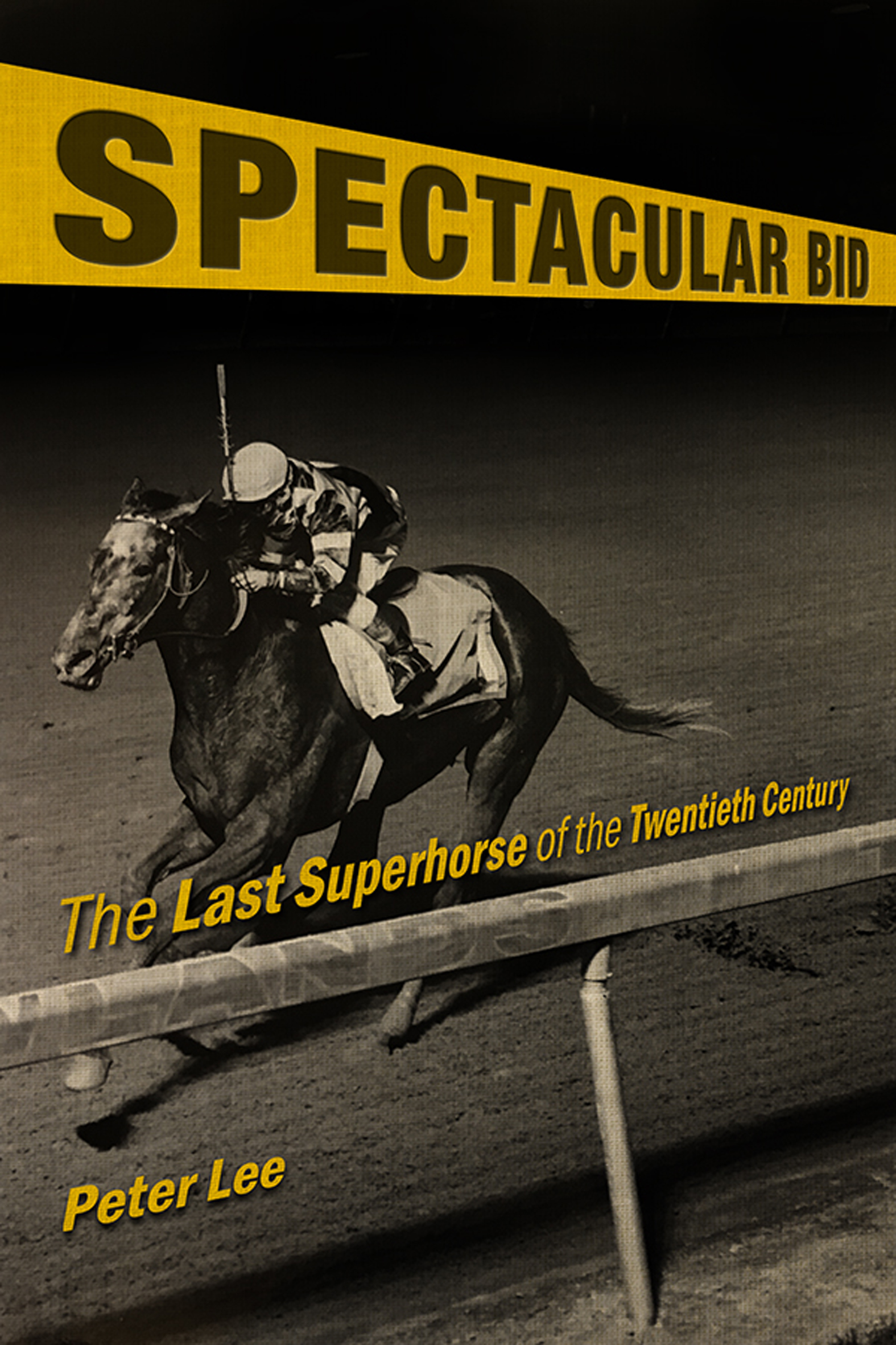 This image is the cover for the book Spectacular Bid, Horses in History