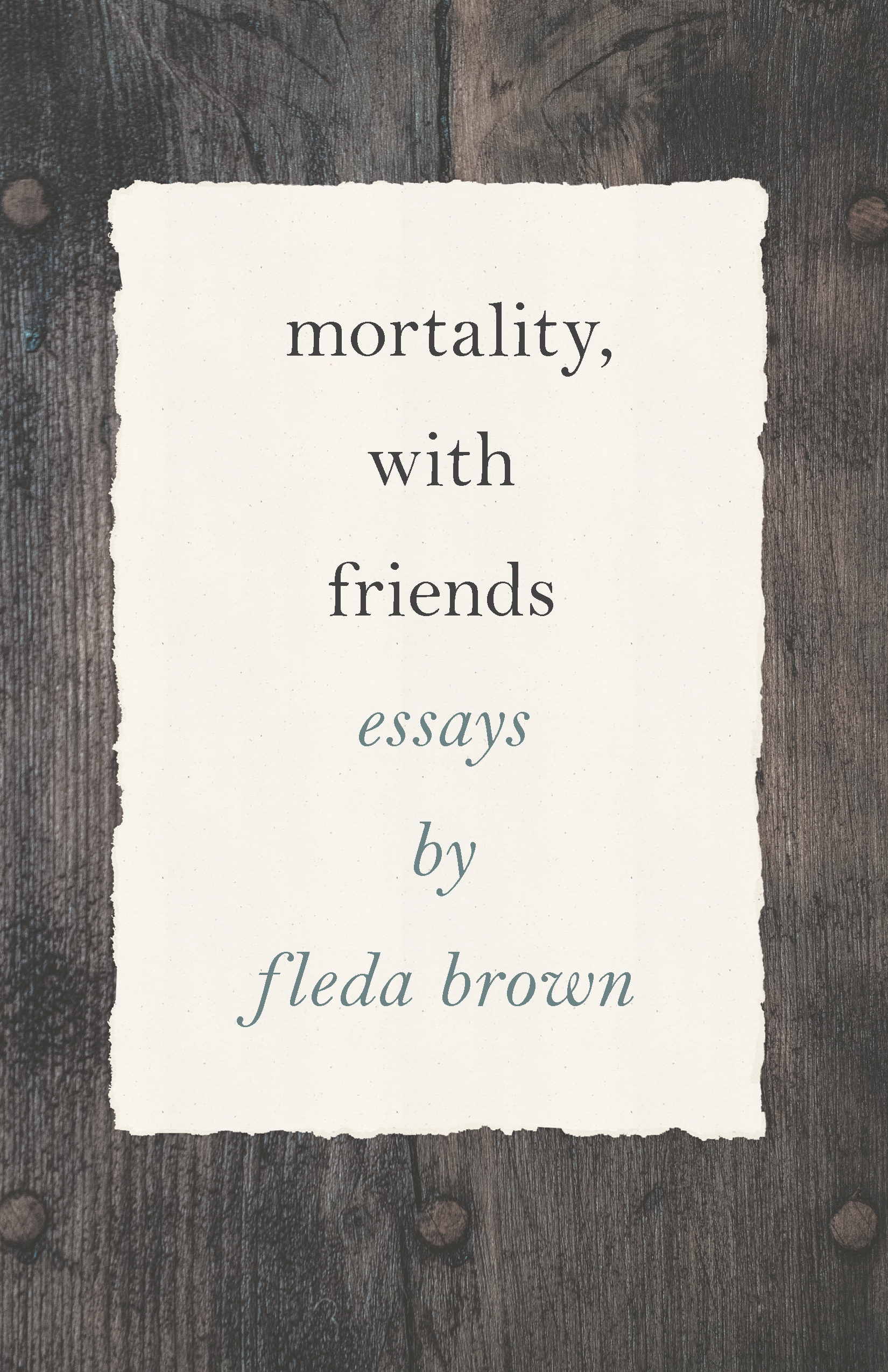 This image is the cover for the book Mortality, with Friends, Made in Michigan Writers Series