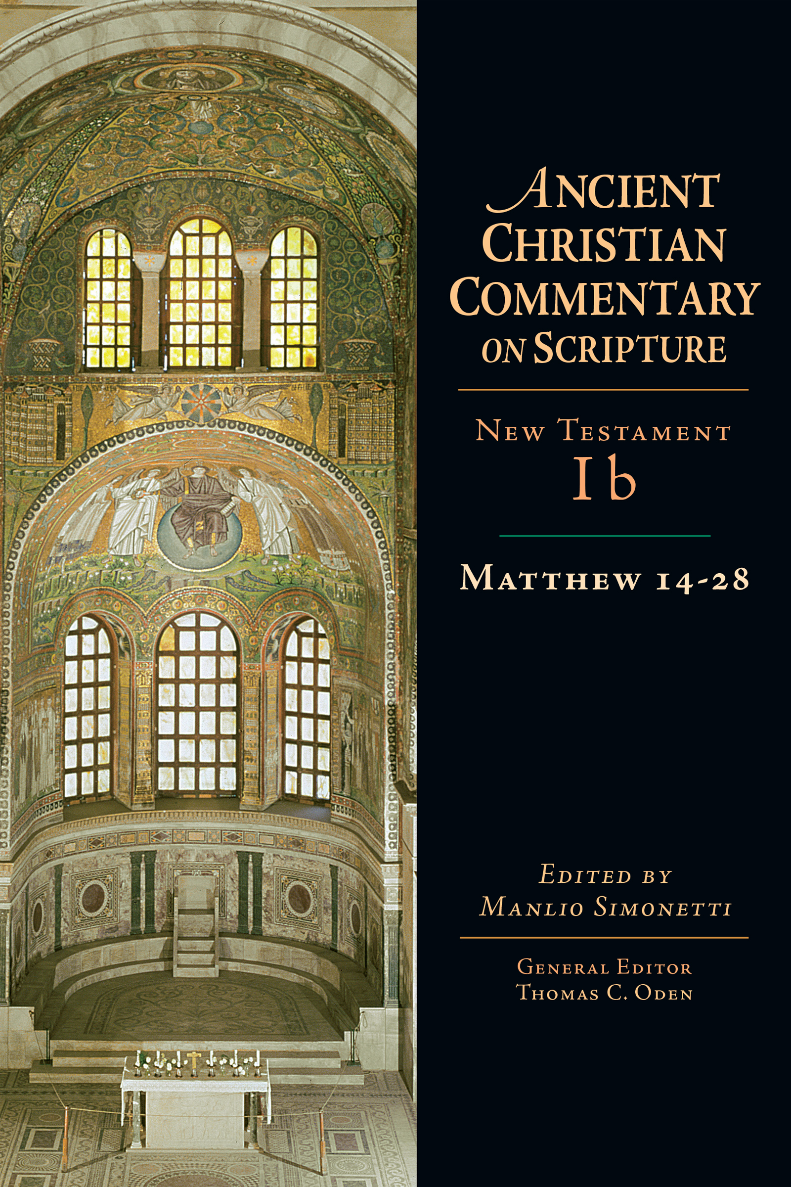 This image is the cover for the book Matthew 14-28, Ancient Christian Commentary on Scripture
