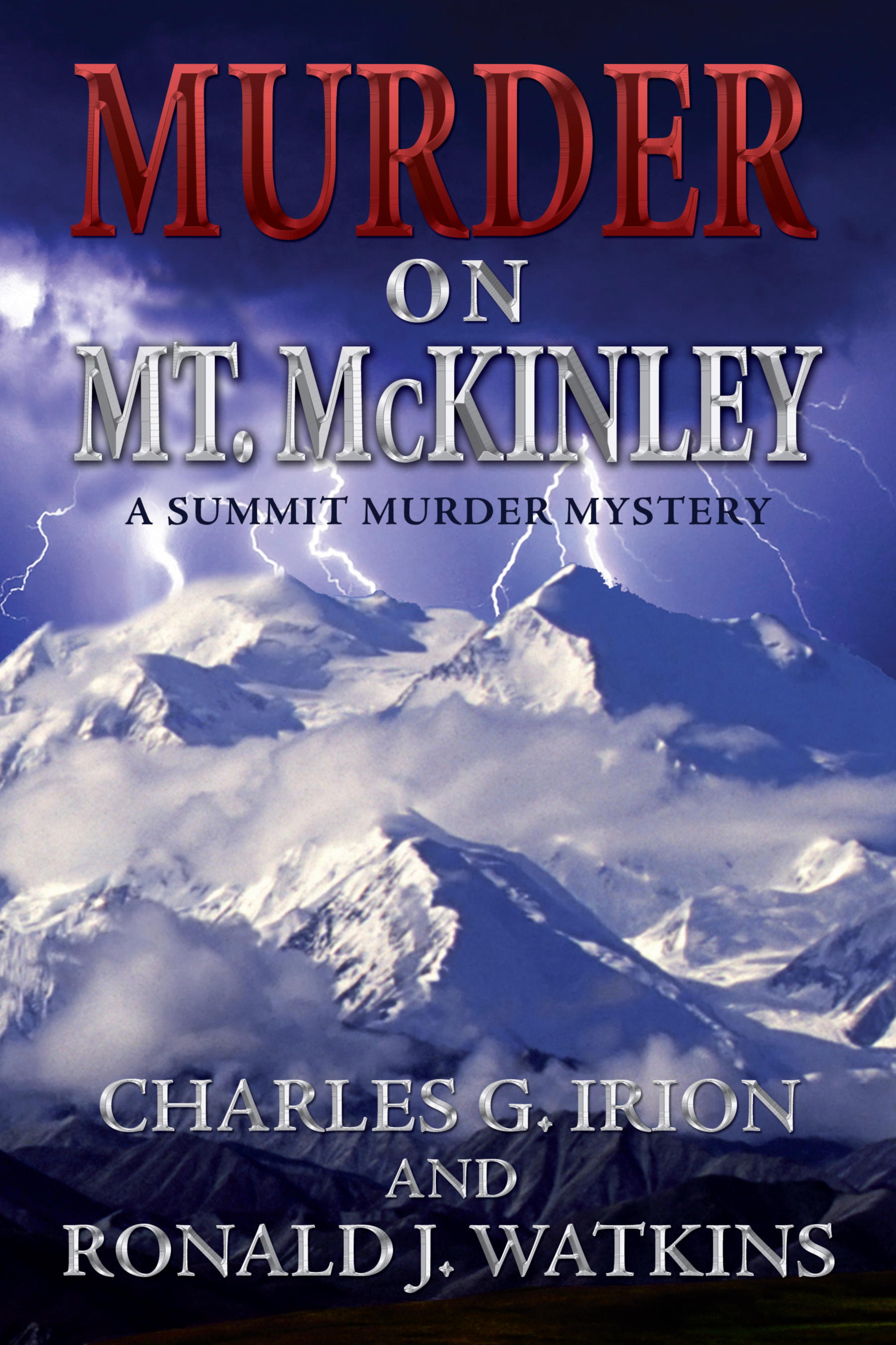 This image is the cover for the book Murder on Mt. McKinley
