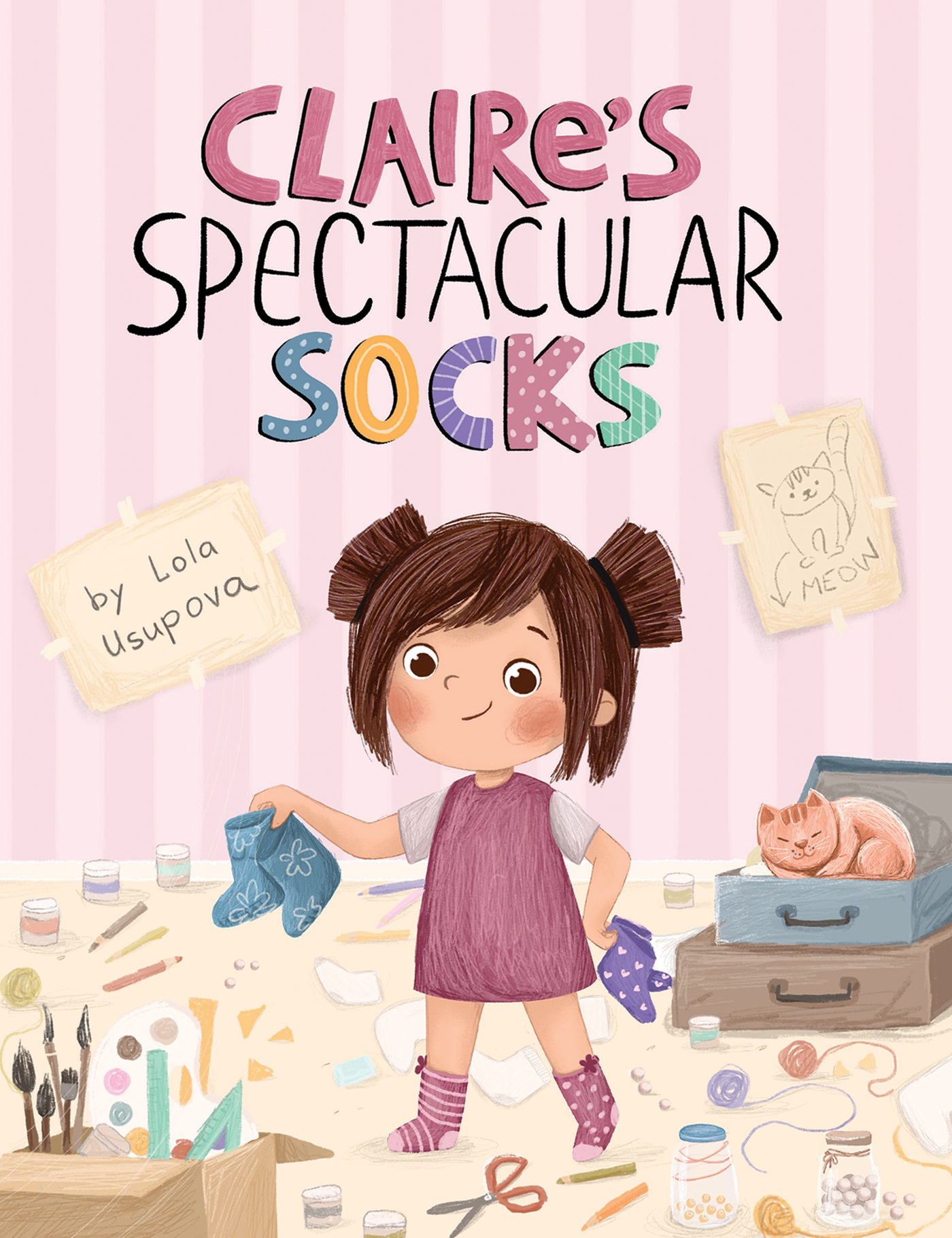 This image is the cover for the book Claire’s Spectacular Socks