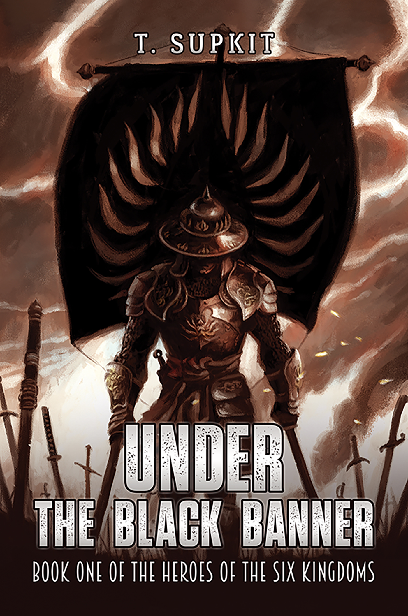 This image is the cover for the book Under the Black Banner