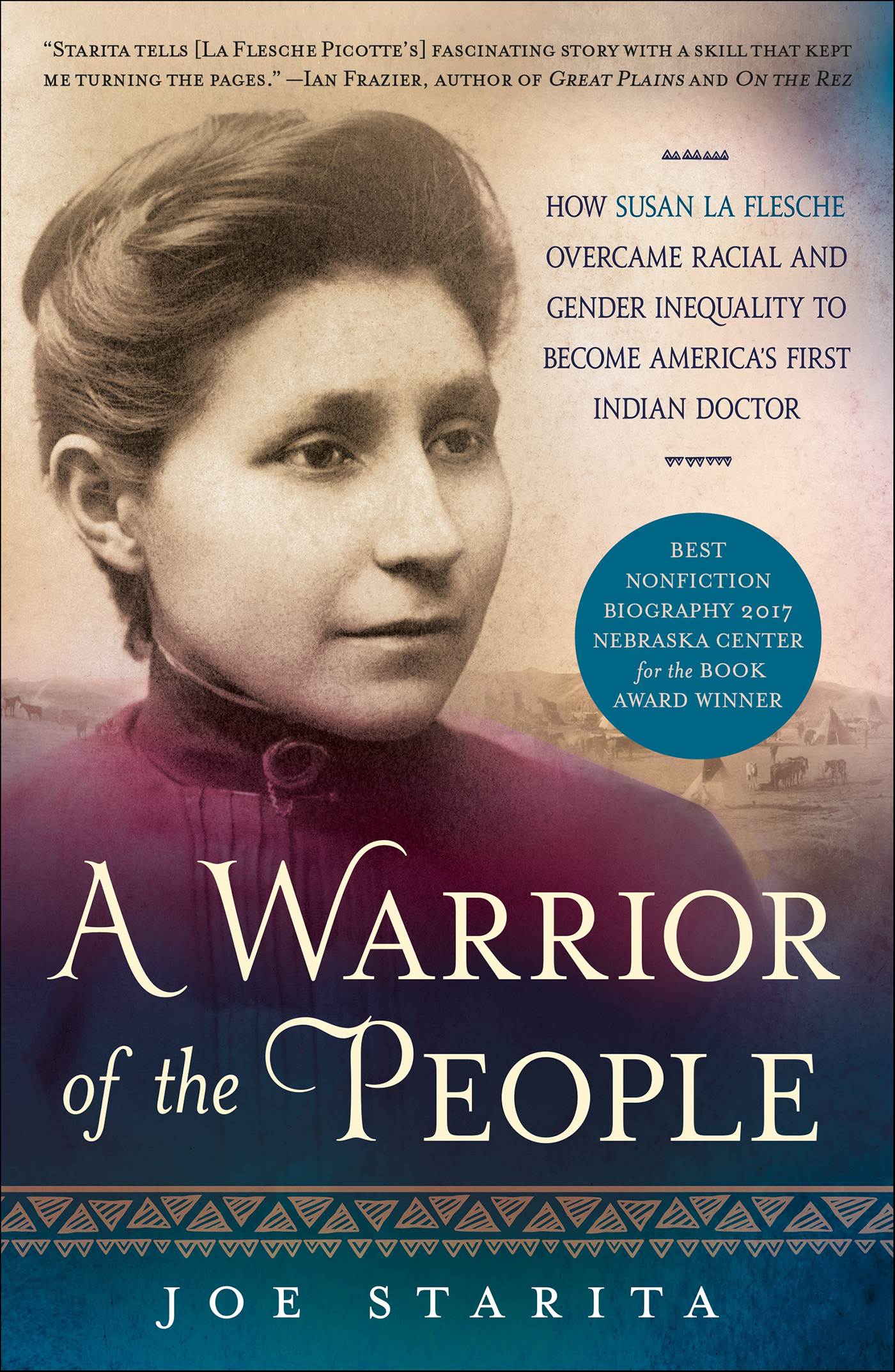 This image is the cover for the book A Warrior of the People