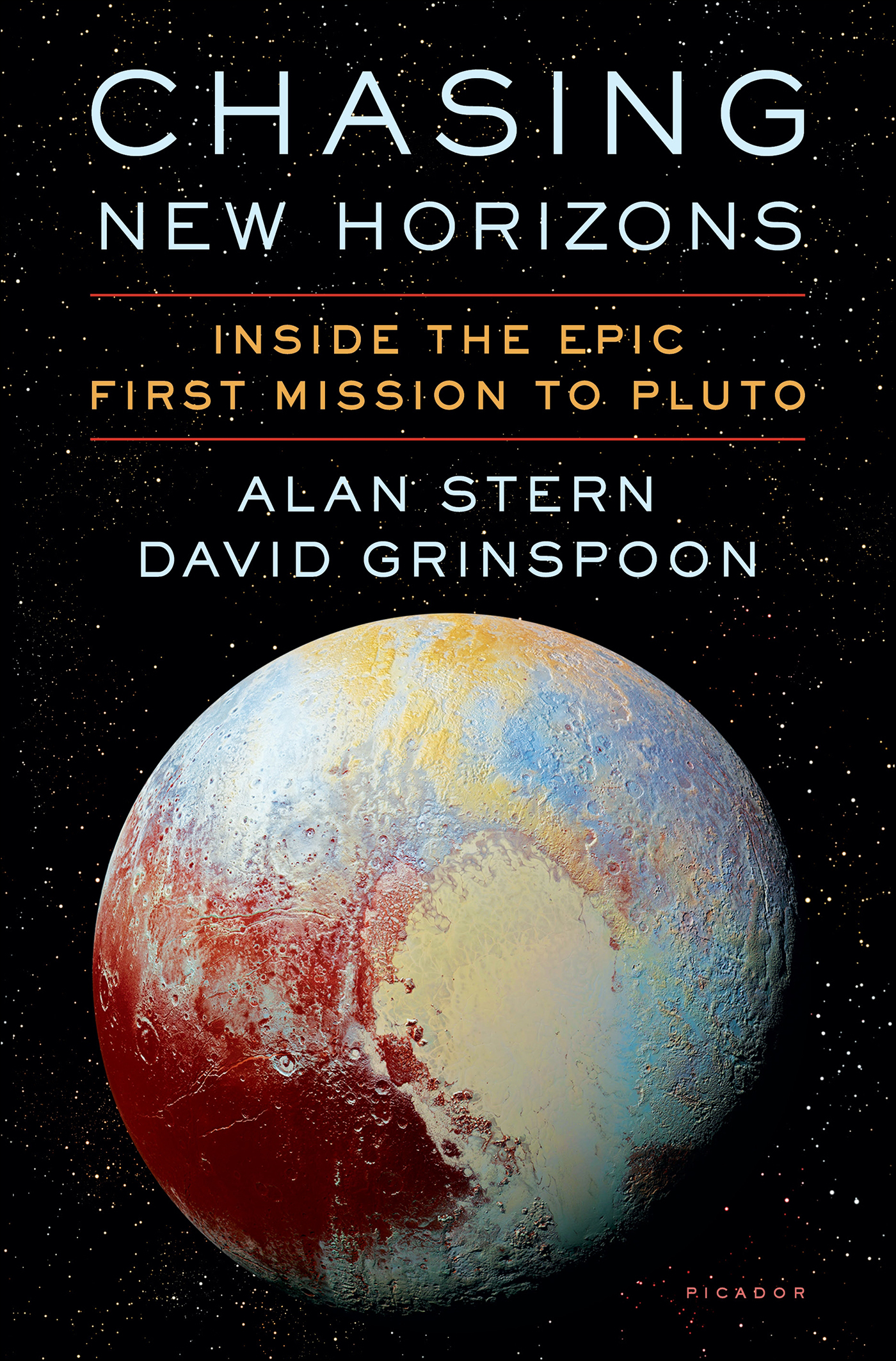 This image is the cover for the book Chasing New Horizons
