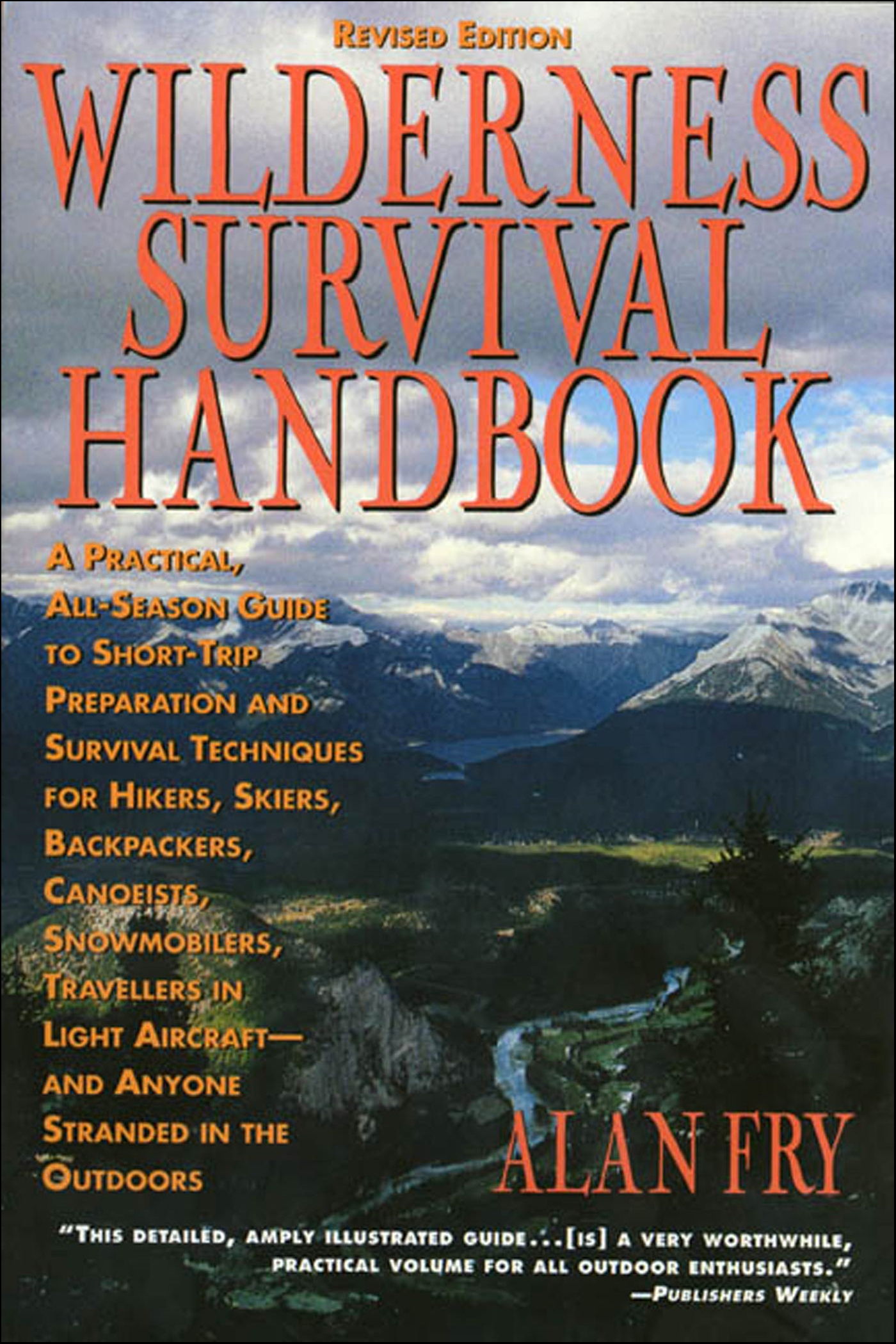 This image is the cover for the book Wilderness Survival Handbook