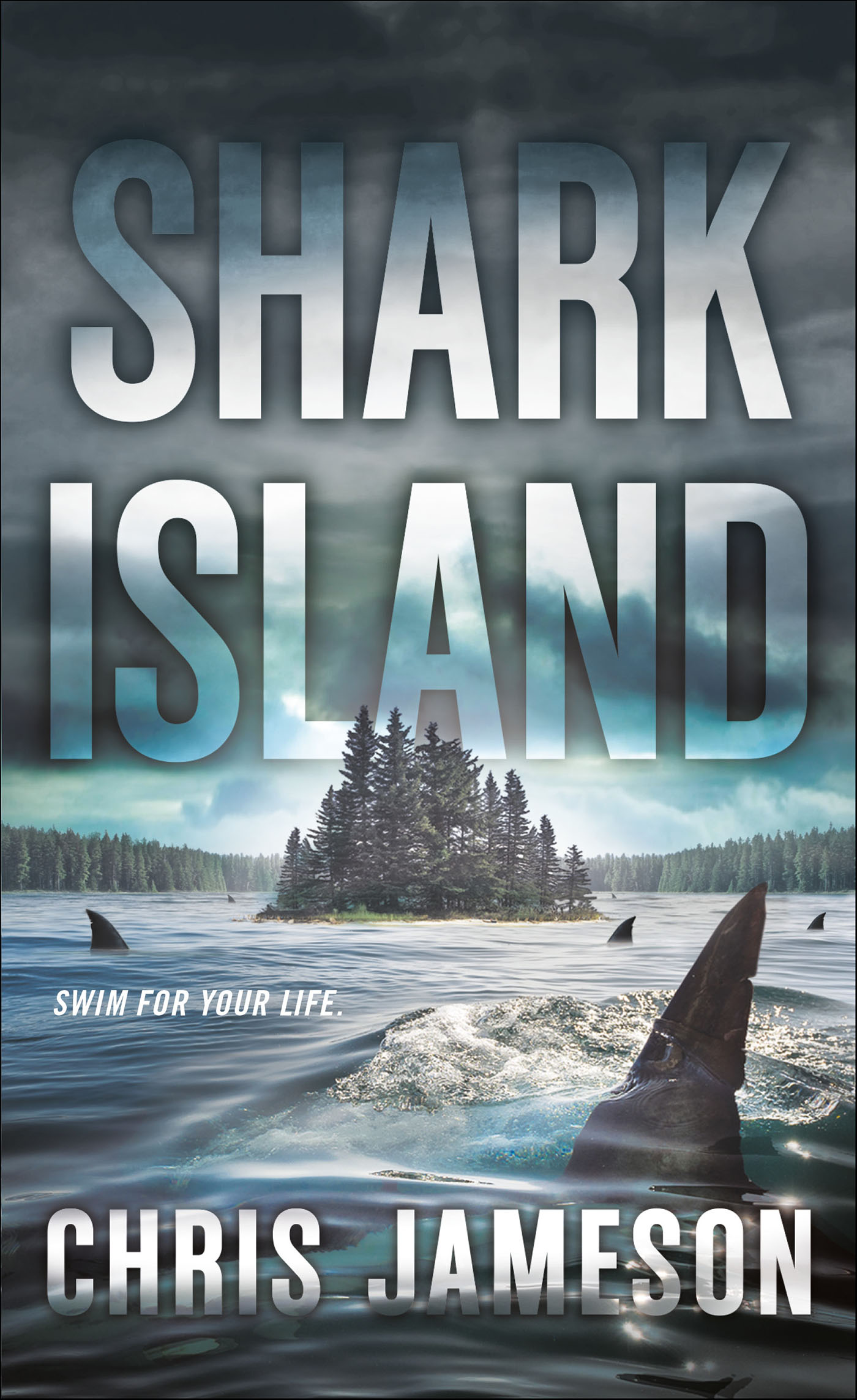This image is the cover for the book Shark Island