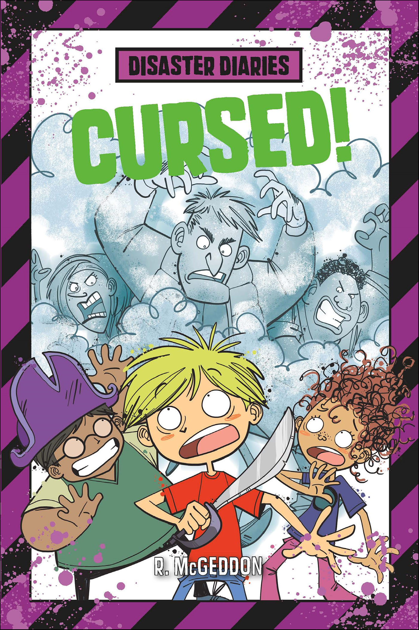 This image is the cover for the book Disaster Diaries: Cursed!