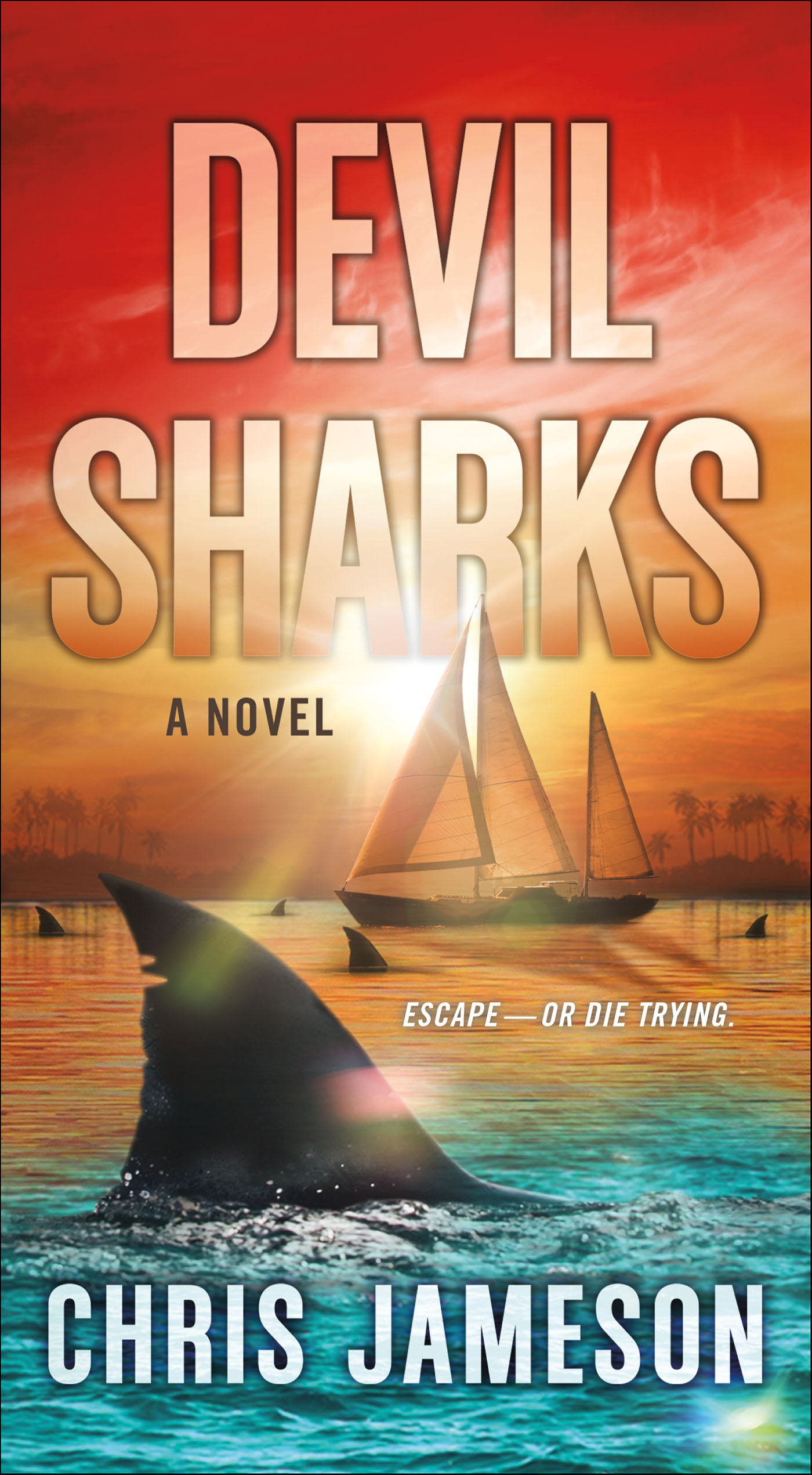 This image is the cover for the book Devil Sharks