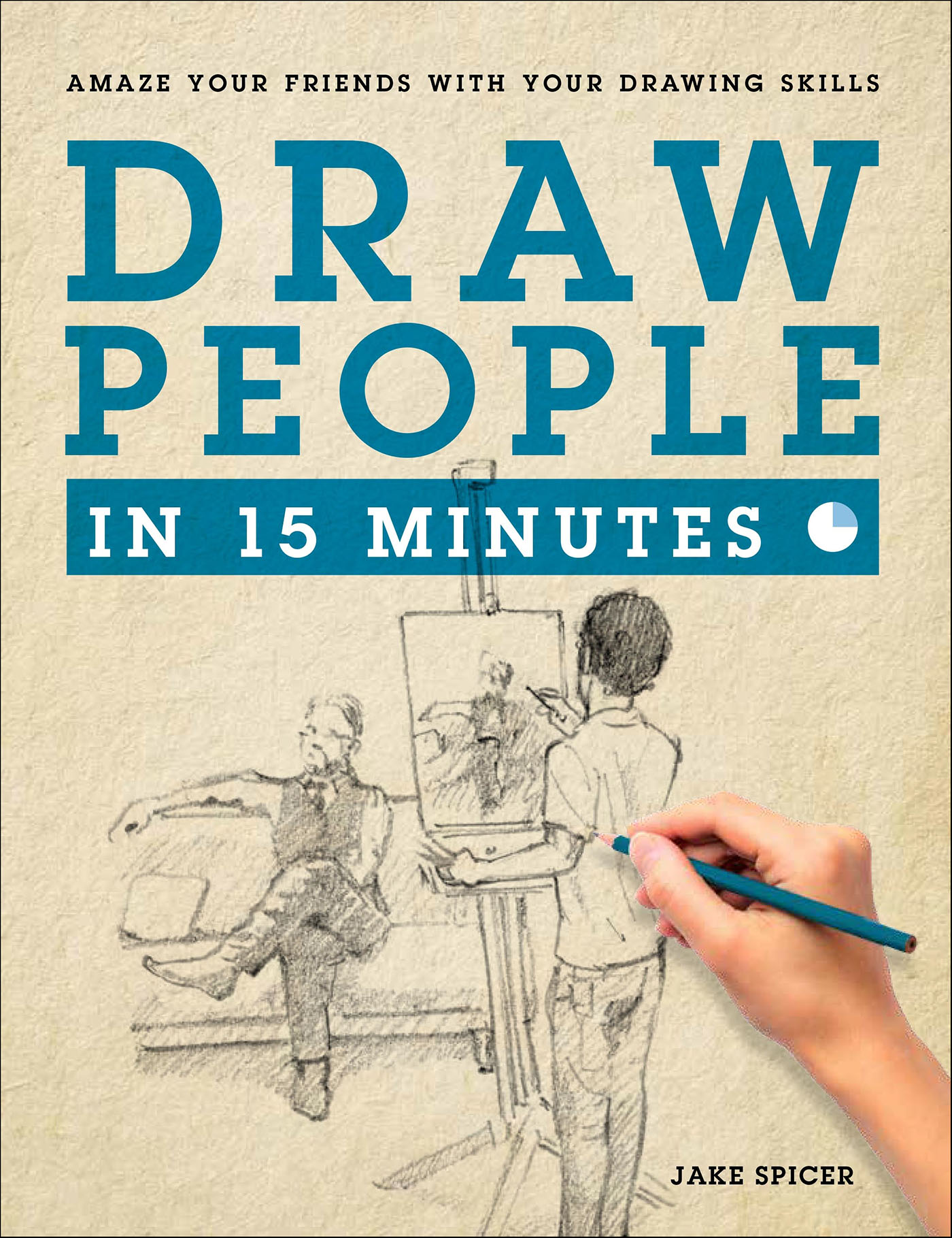 This image is the cover for the book Draw People in 15 Minutes
