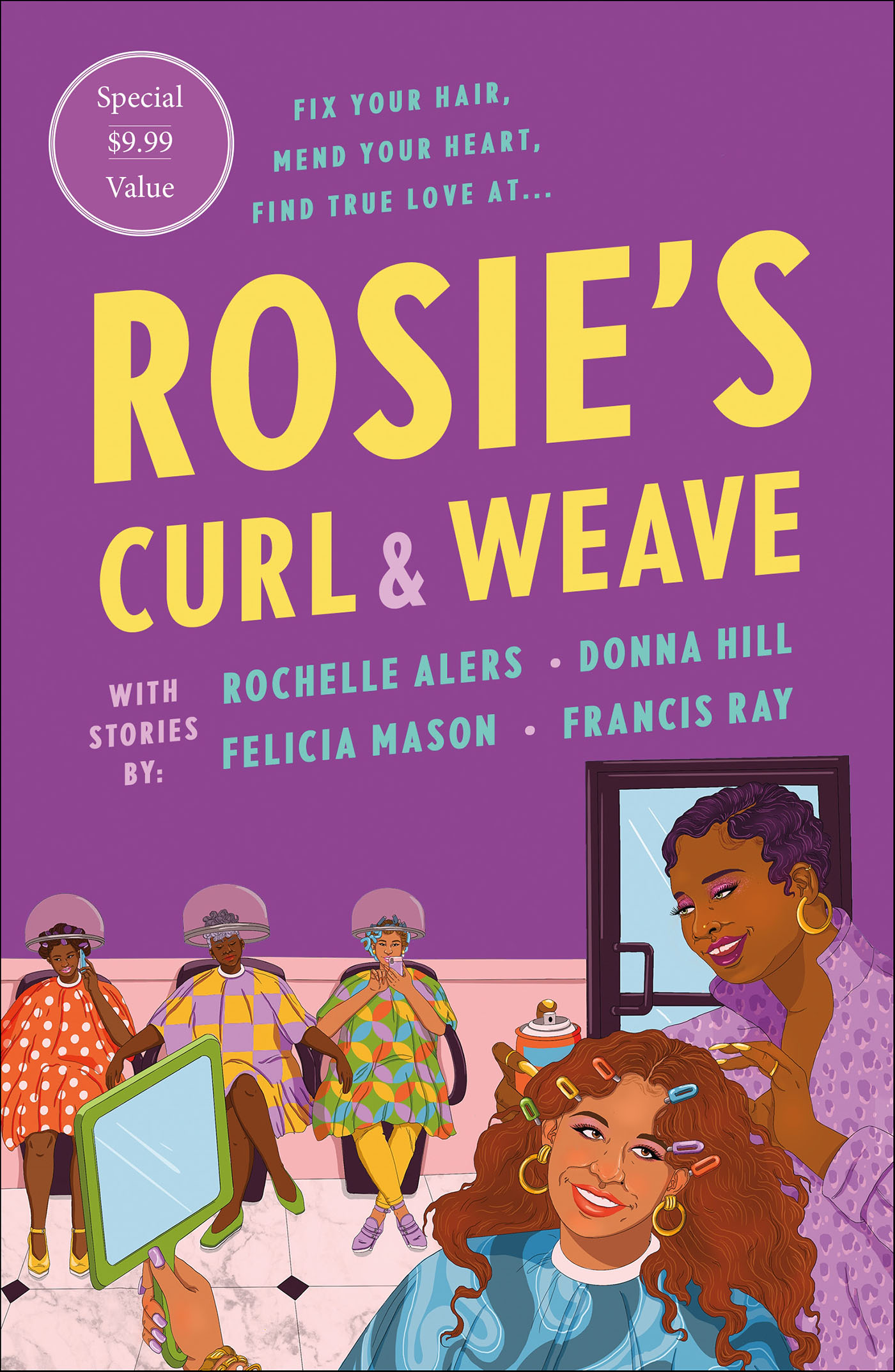 This image is the cover for the book Rosie's Curl & Weave