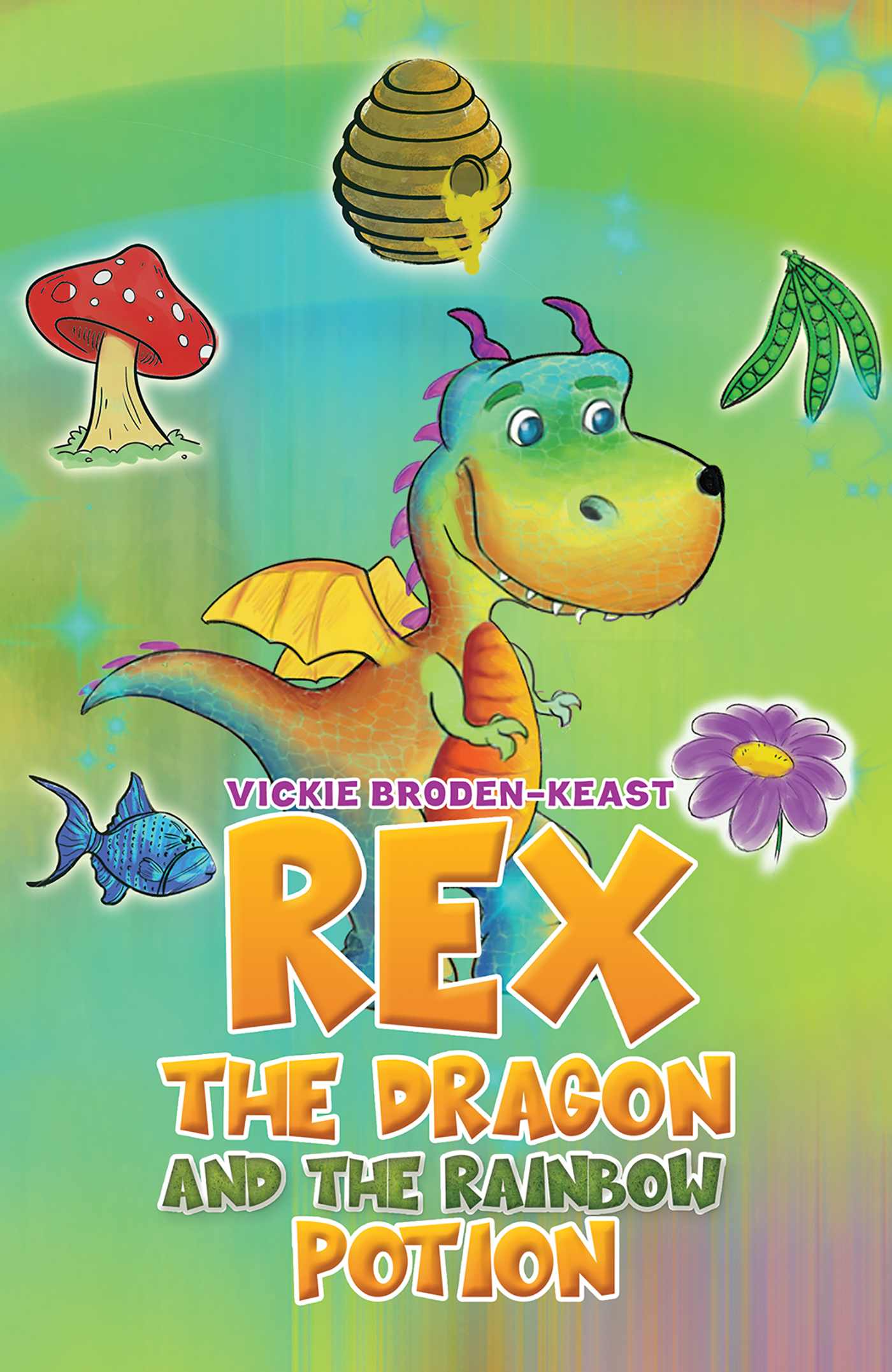 This image is the cover for the book Rex the Dragon and the Rainbow Potion