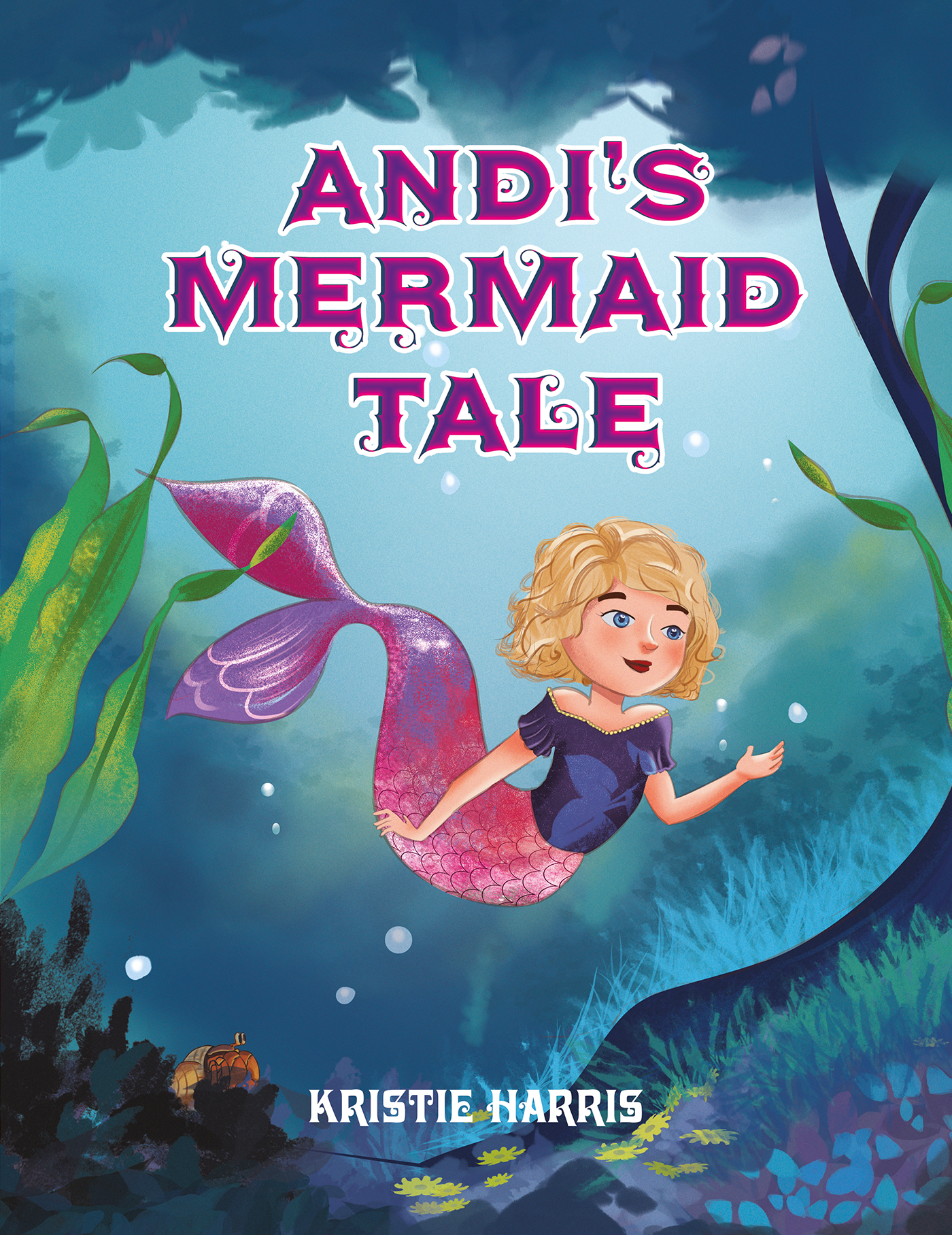 This image is the cover for the book Andi’s Mermaid Tale