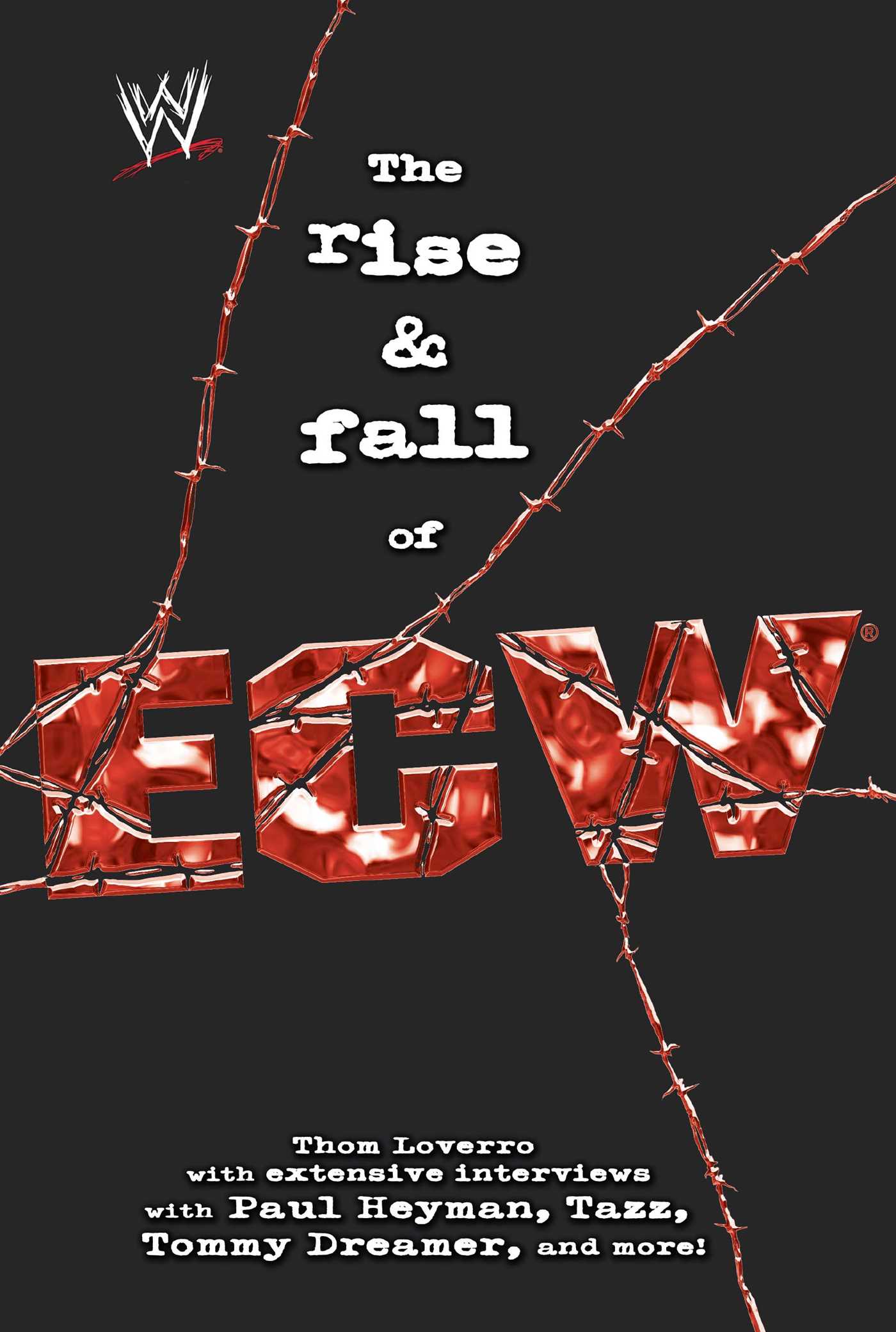 This image is the cover for the book Rise & Fall of ECW