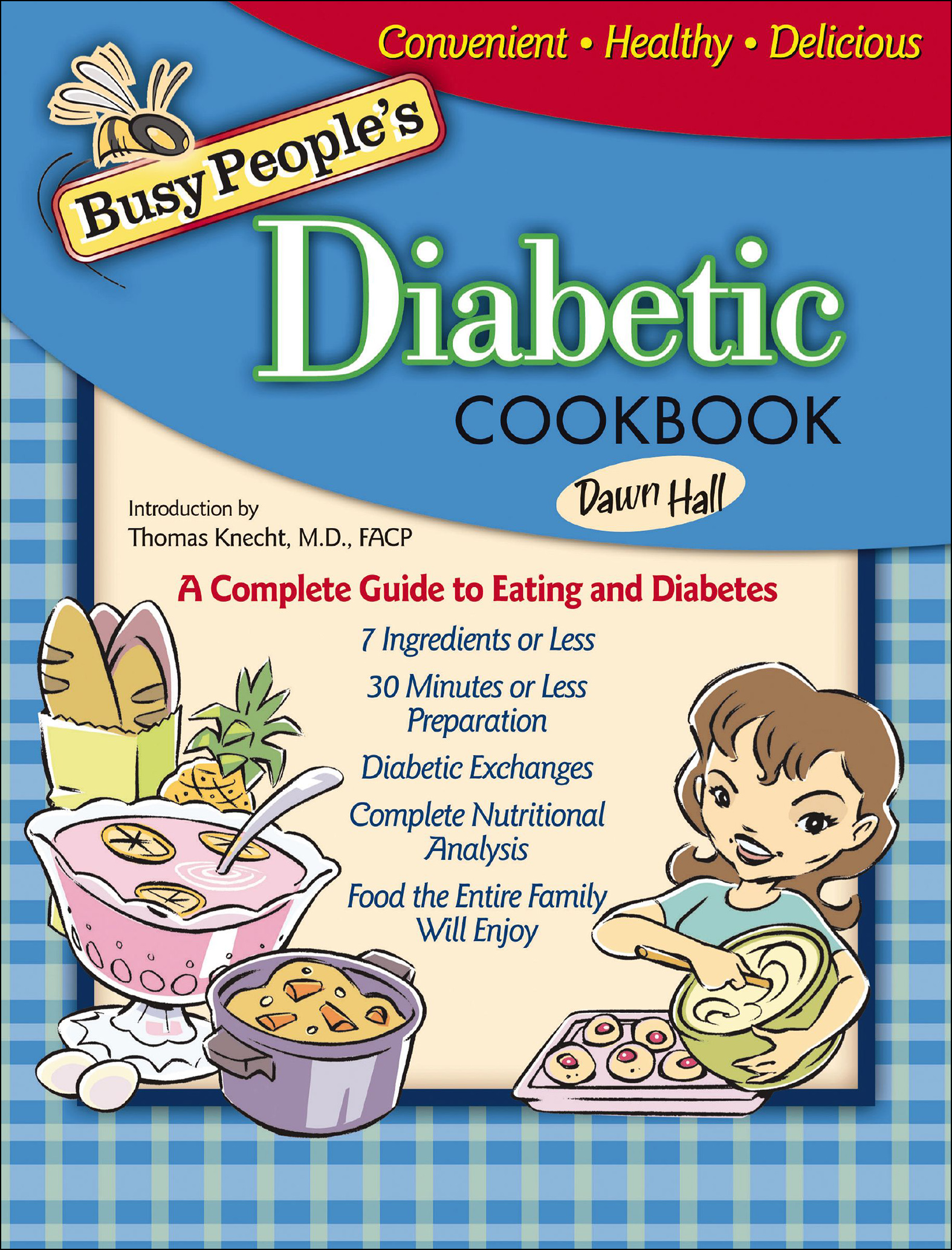 This image is the cover for the book Busy People's Diabetic Cookbook