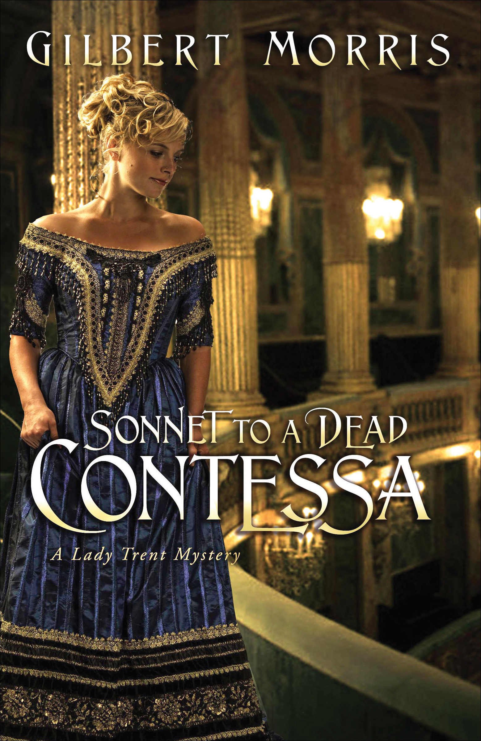 This image is the cover for the book Sonnet to a Dead Contessa, The Lady Trent Mysteries