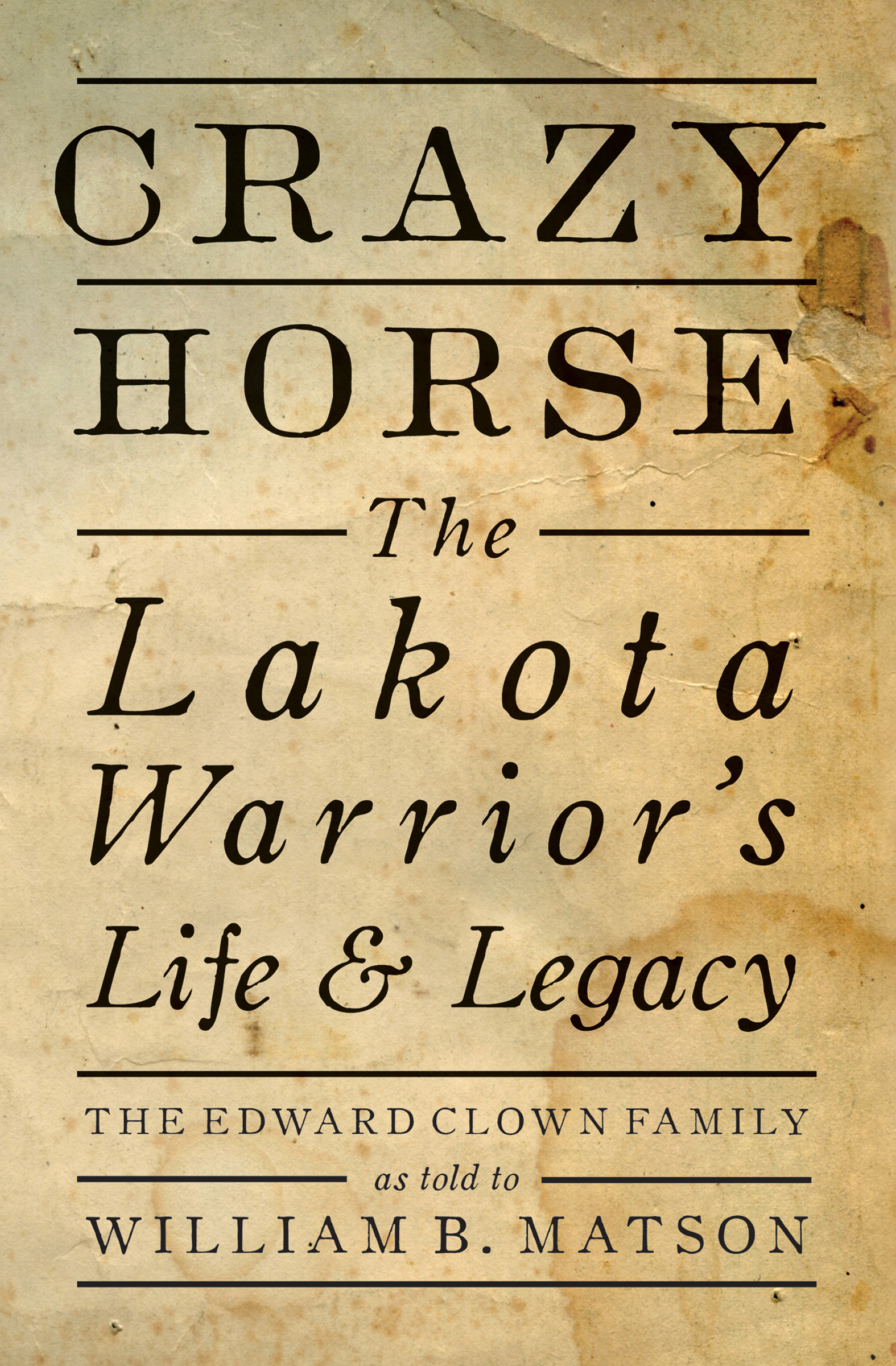 This image is the cover for the book Crazy Horse