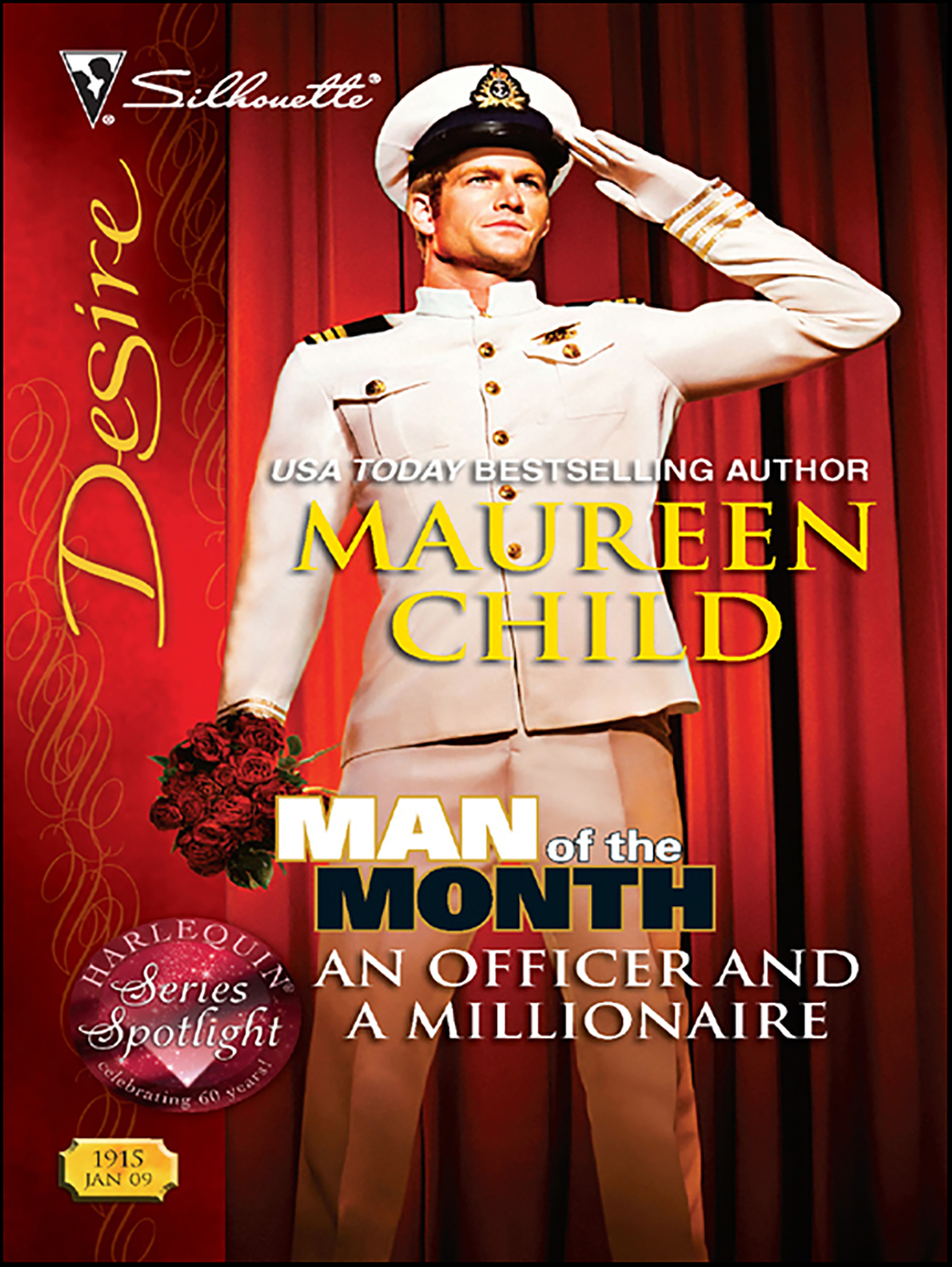 This image is the cover for the book Officer and a Millionaire, Man of the Month