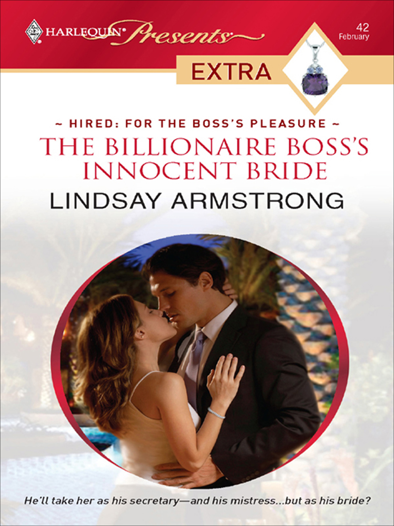 This image is the cover for the book Billionaire Boss's Innocent Bride, Hired: For the Boss's Pleasure