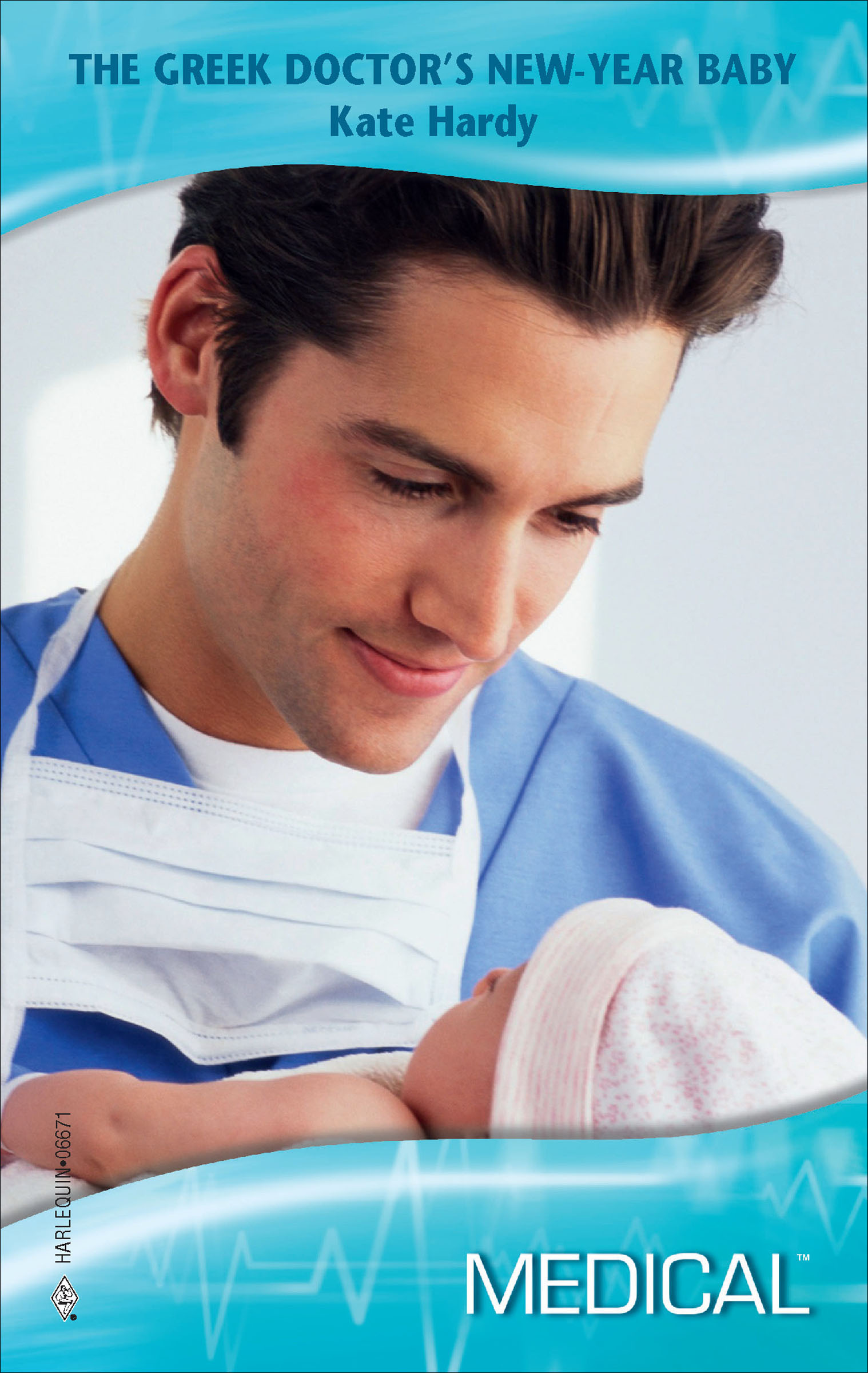 This image is the cover for the book Greek Doctor's New-Year Baby