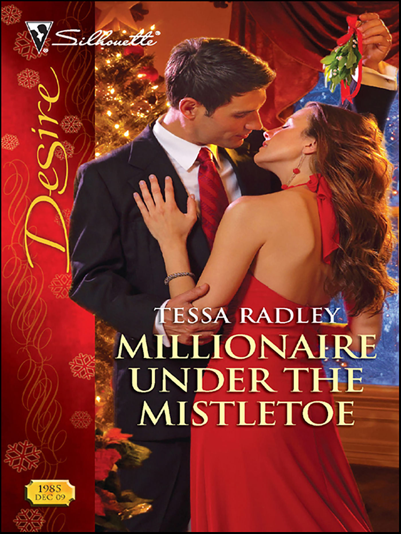 This image is the cover for the book Millionaire Under the Mistletoe