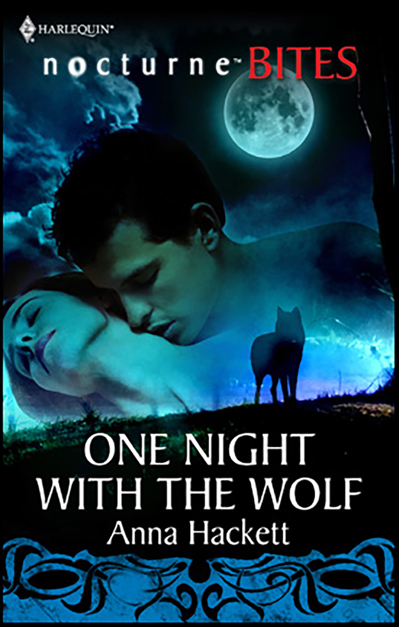 This image is the cover for the book One Night with the Wolf