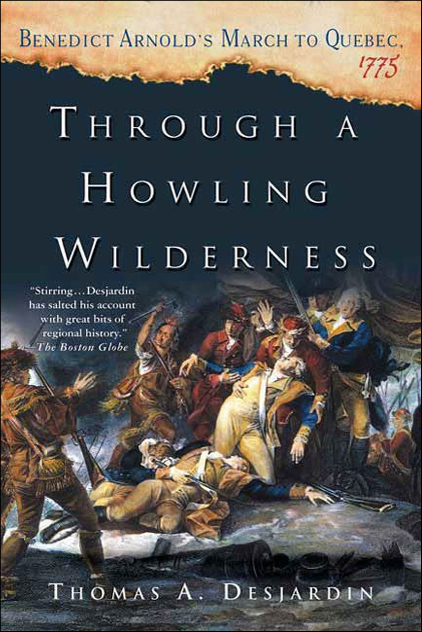 This image is the cover for the book Through a Howling Wilderness