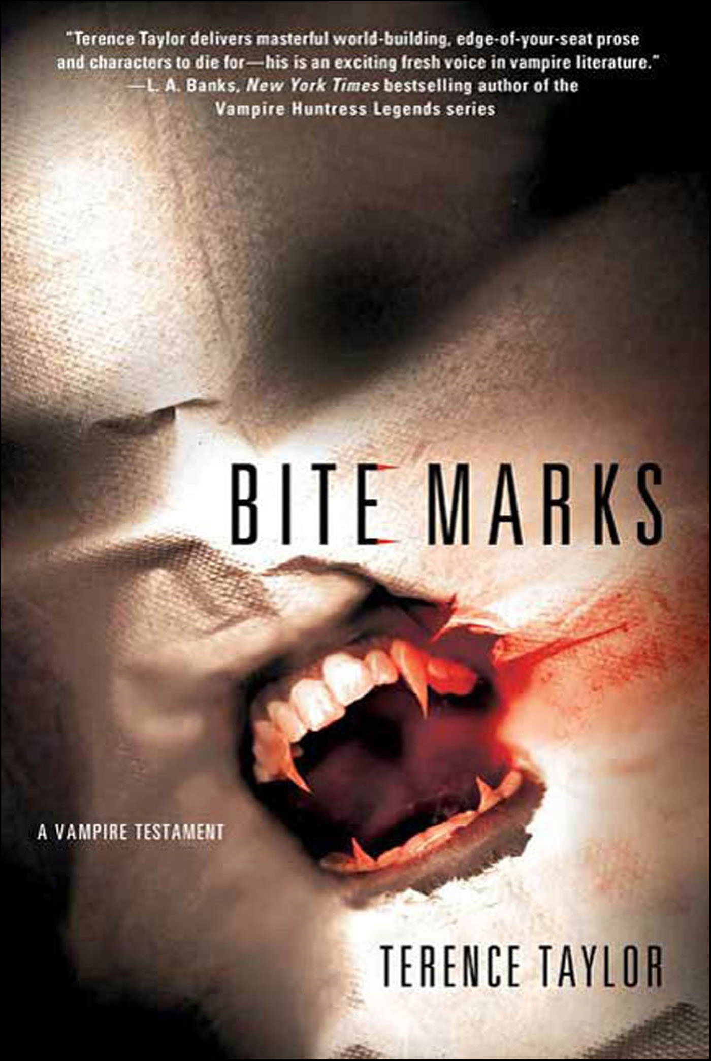 This image is the cover for the book Bite Marks, Vampire Testaments