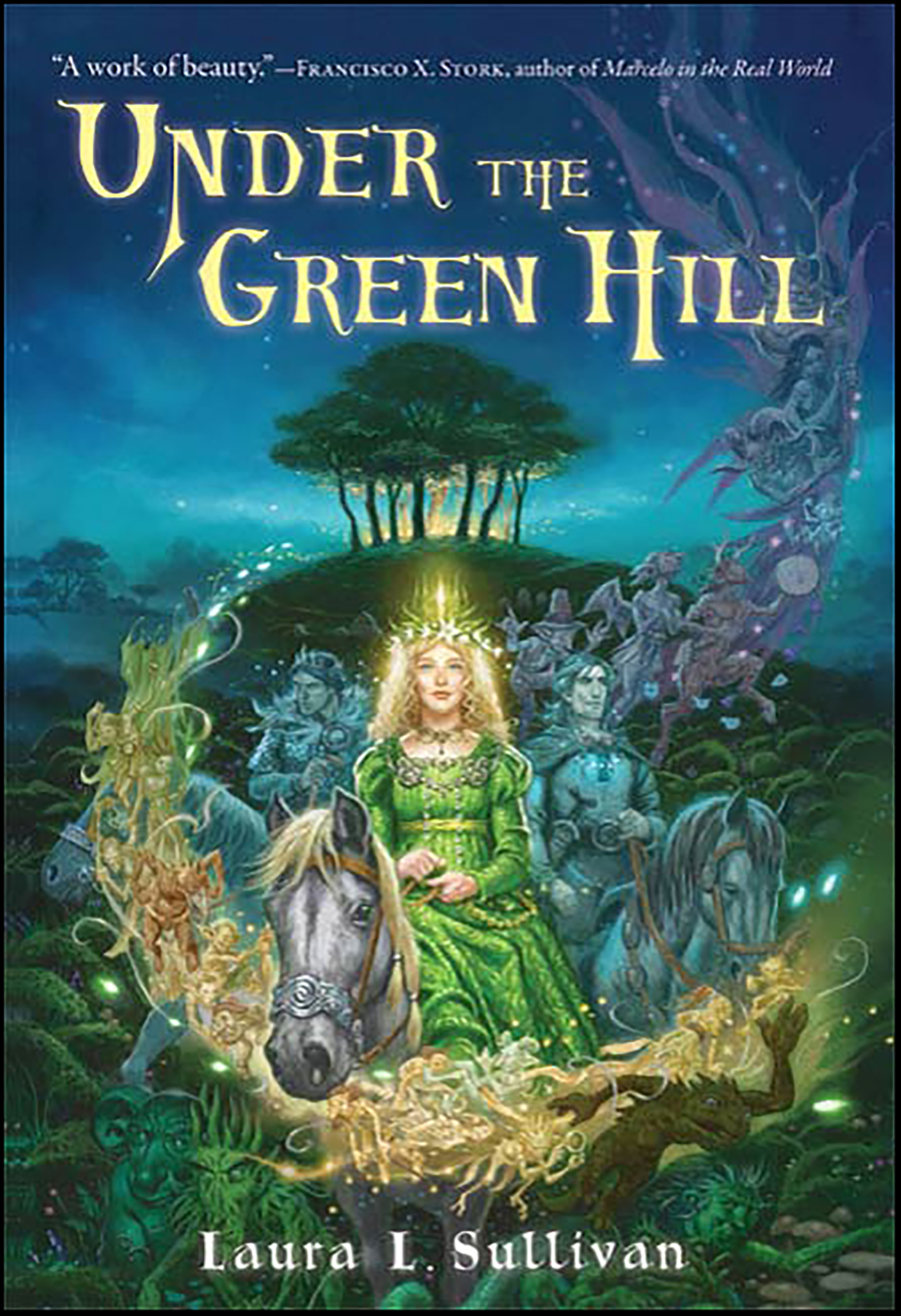 This image is the cover for the book Under the Green Hill