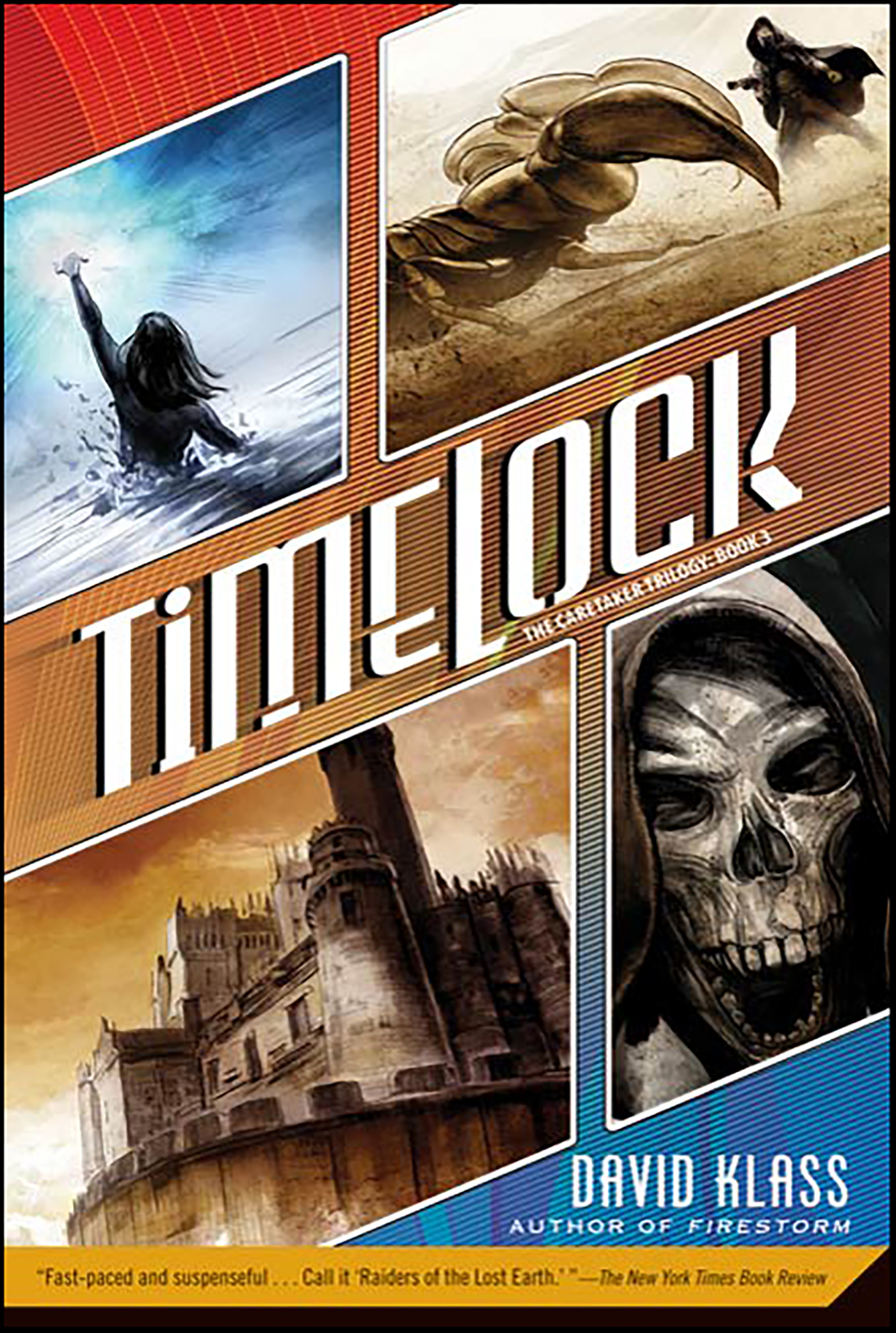 This image is the cover for the book Timelock, The Caretaker Trilogy