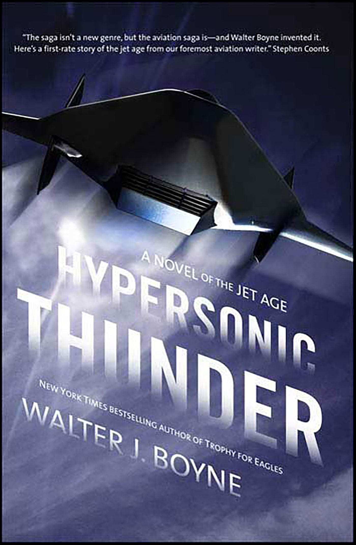 This image is the cover for the book Hypersonic Thunder, Novels of the Jet Age