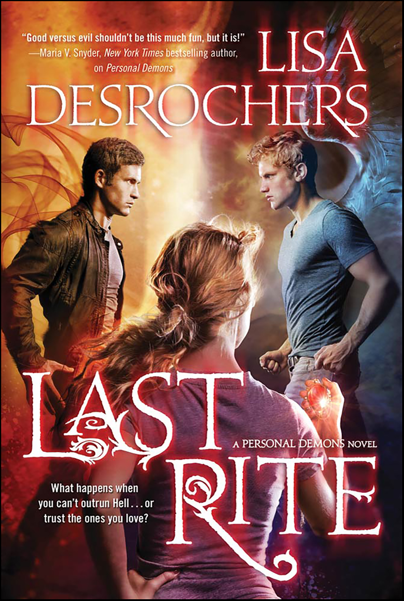 This image is the cover for the book Last Rite, Personal Demons