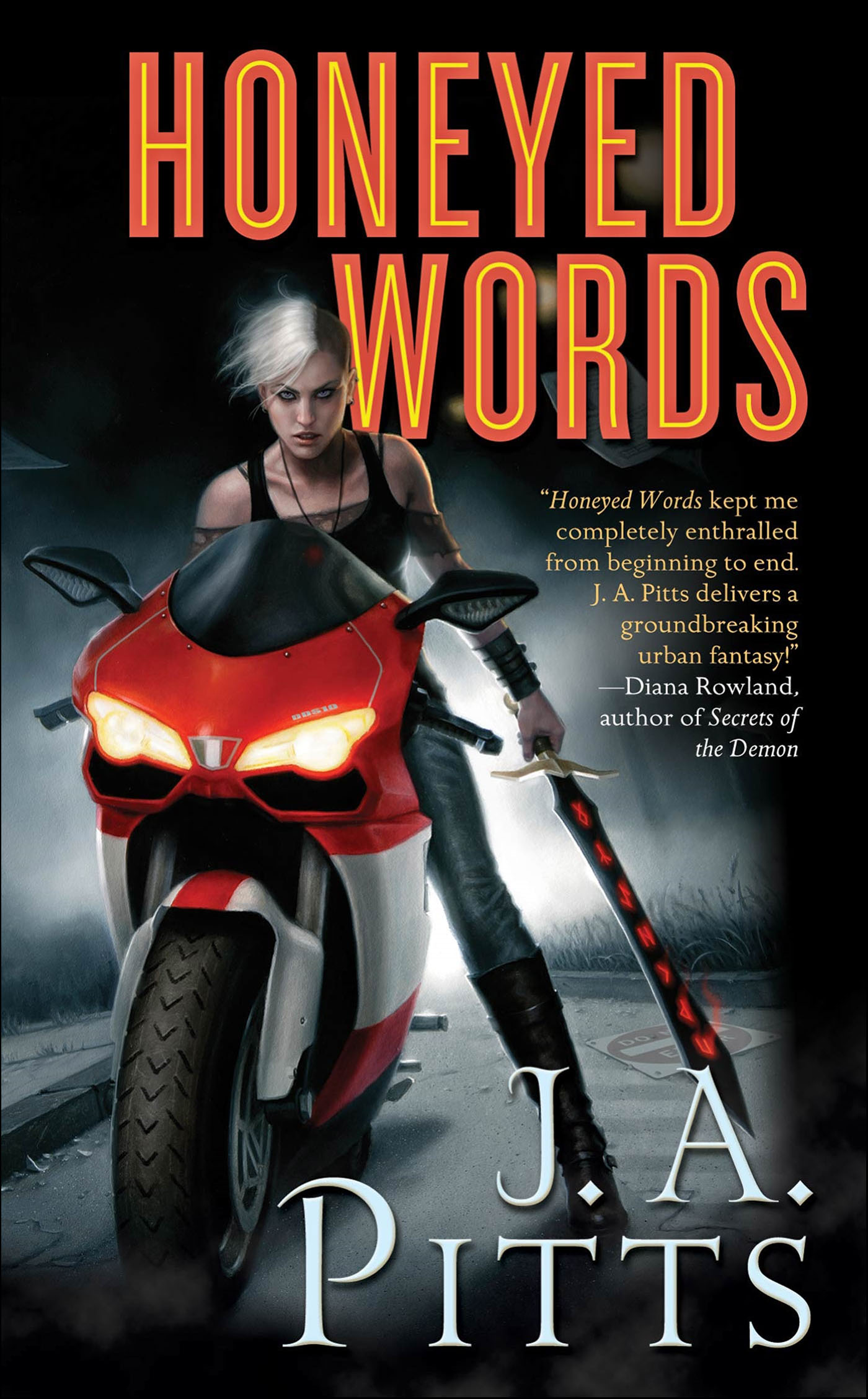 This image is the cover for the book Honeyed Words, Sarah Jane Beauhall