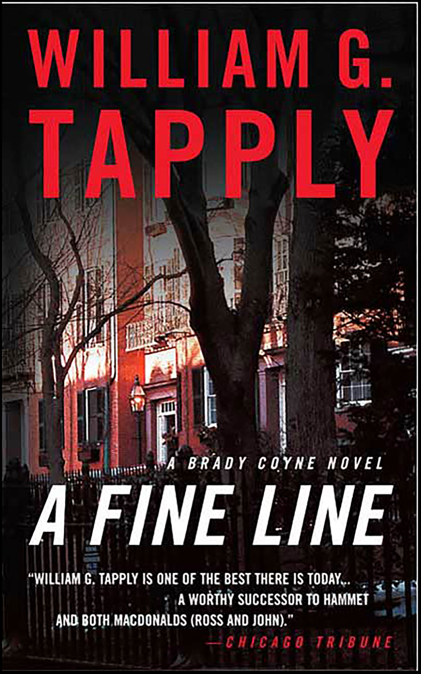 This image is the cover for the book Fine Line, The Brady Coyne Mysteries
