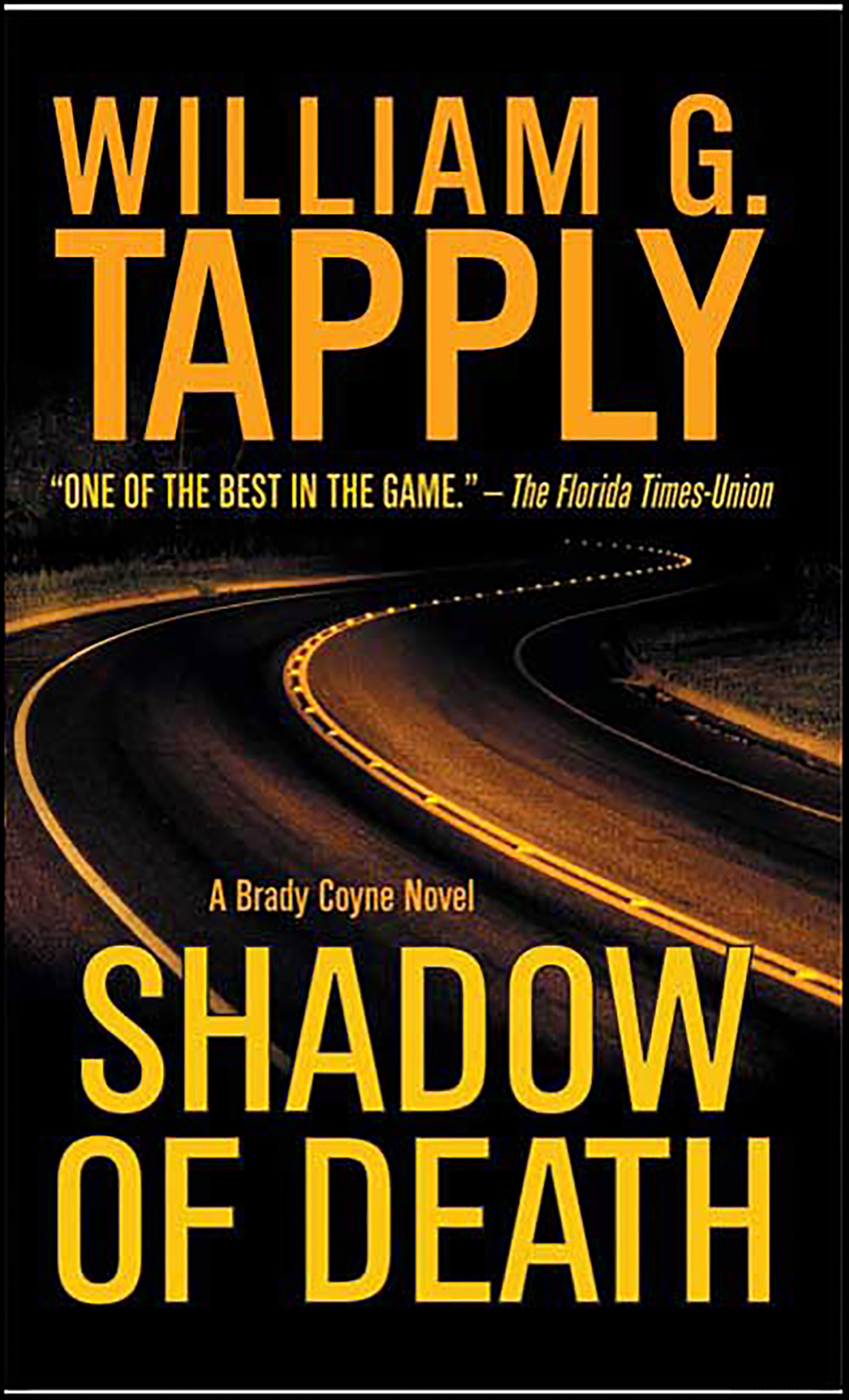 This image is the cover for the book Shadow of Death, The Brady Coyne Mysteries