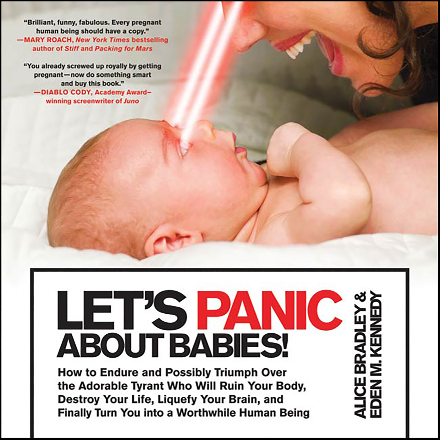 This image is the cover for the book Let's Panic About Babies!