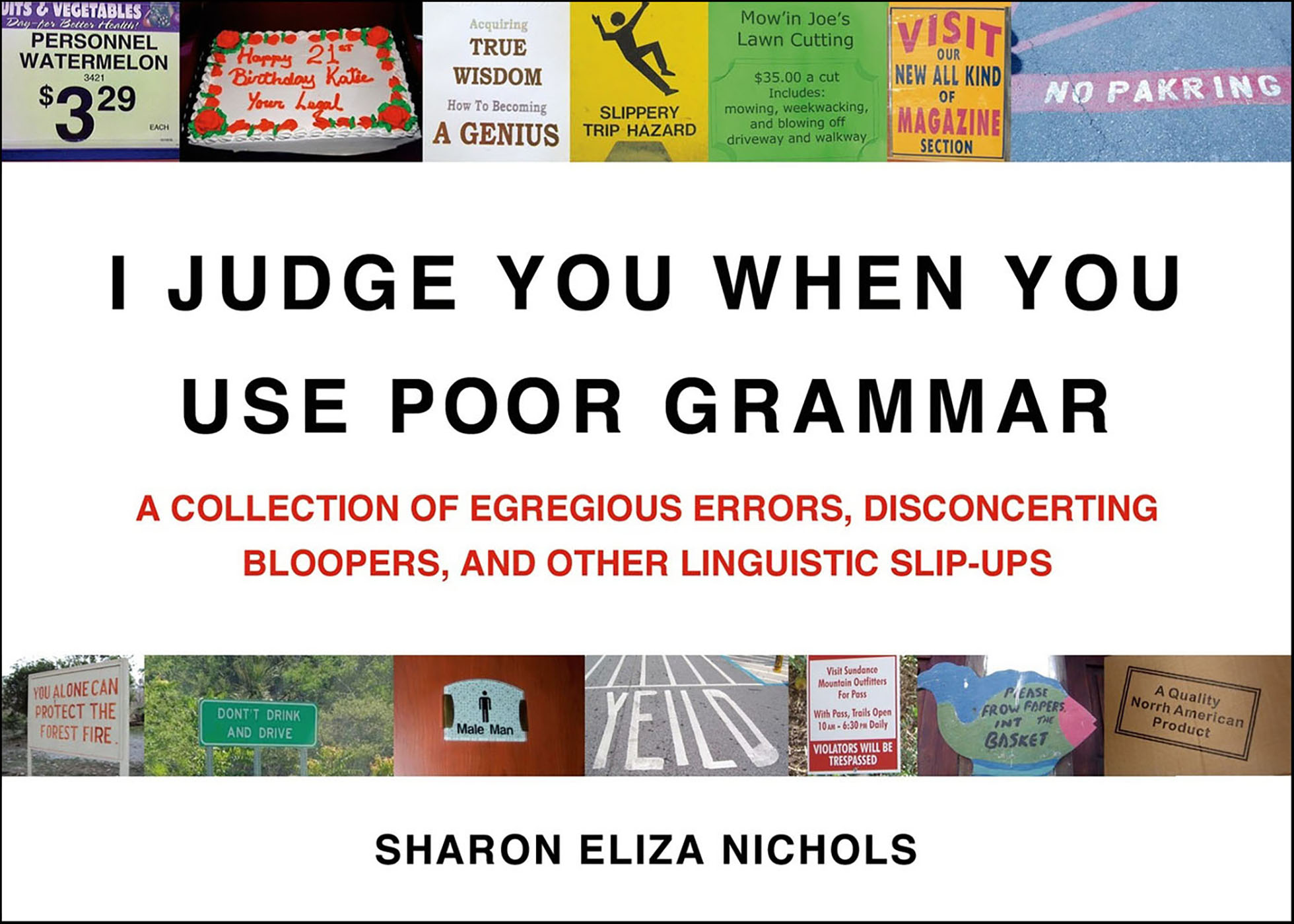 This image is the cover for the book I Judge You When You Use Poor Grammar