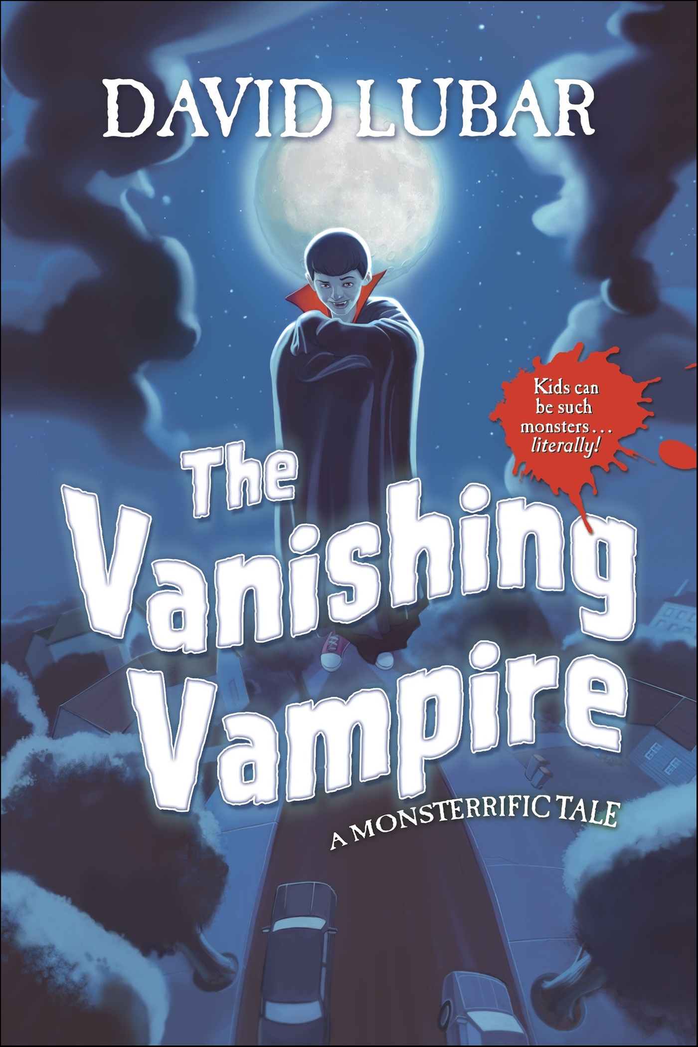 This image is the cover for the book Vanishing Vampire, Monsterrific Tales