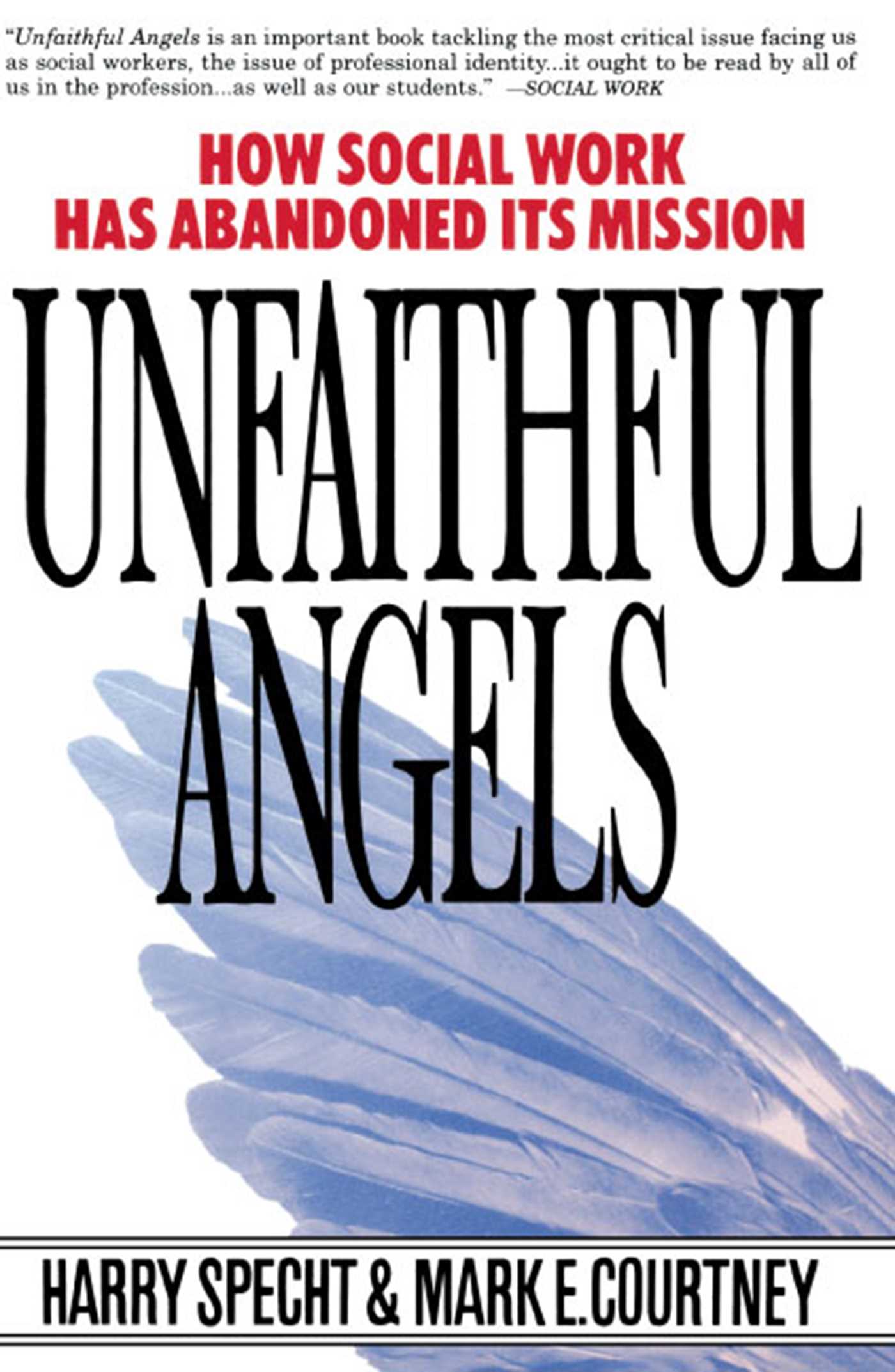 This image is the cover for the book Unfaithful Angels