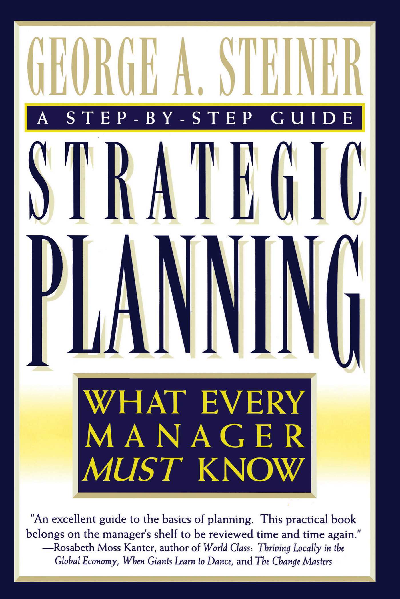 This image is the cover for the book Strategic Planning