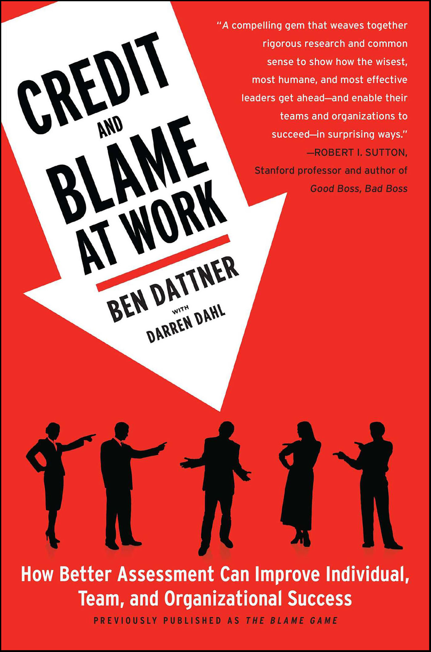 This image is the cover for the book Credit and Blame at Work
