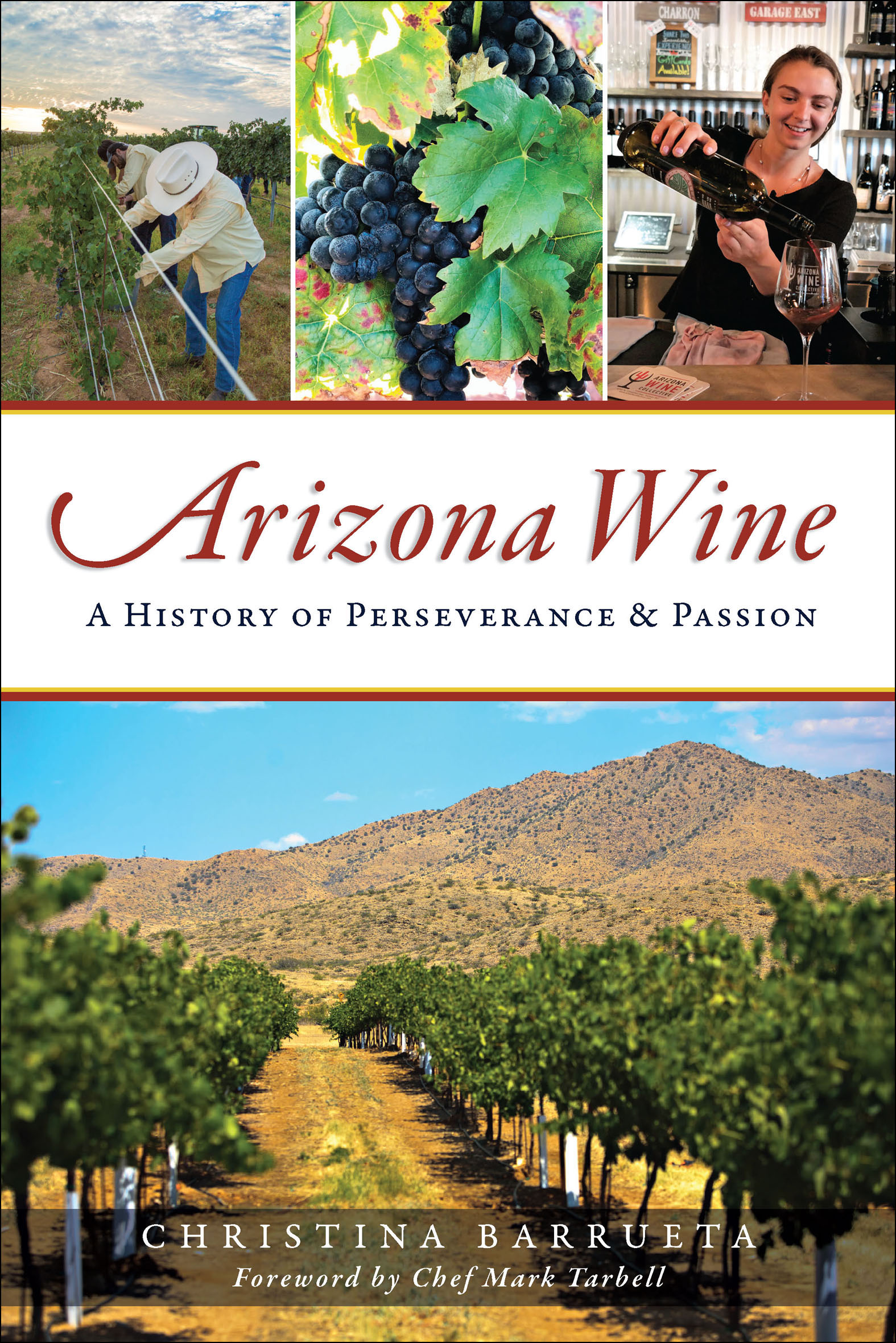This image is the cover for the book Arizona Wine