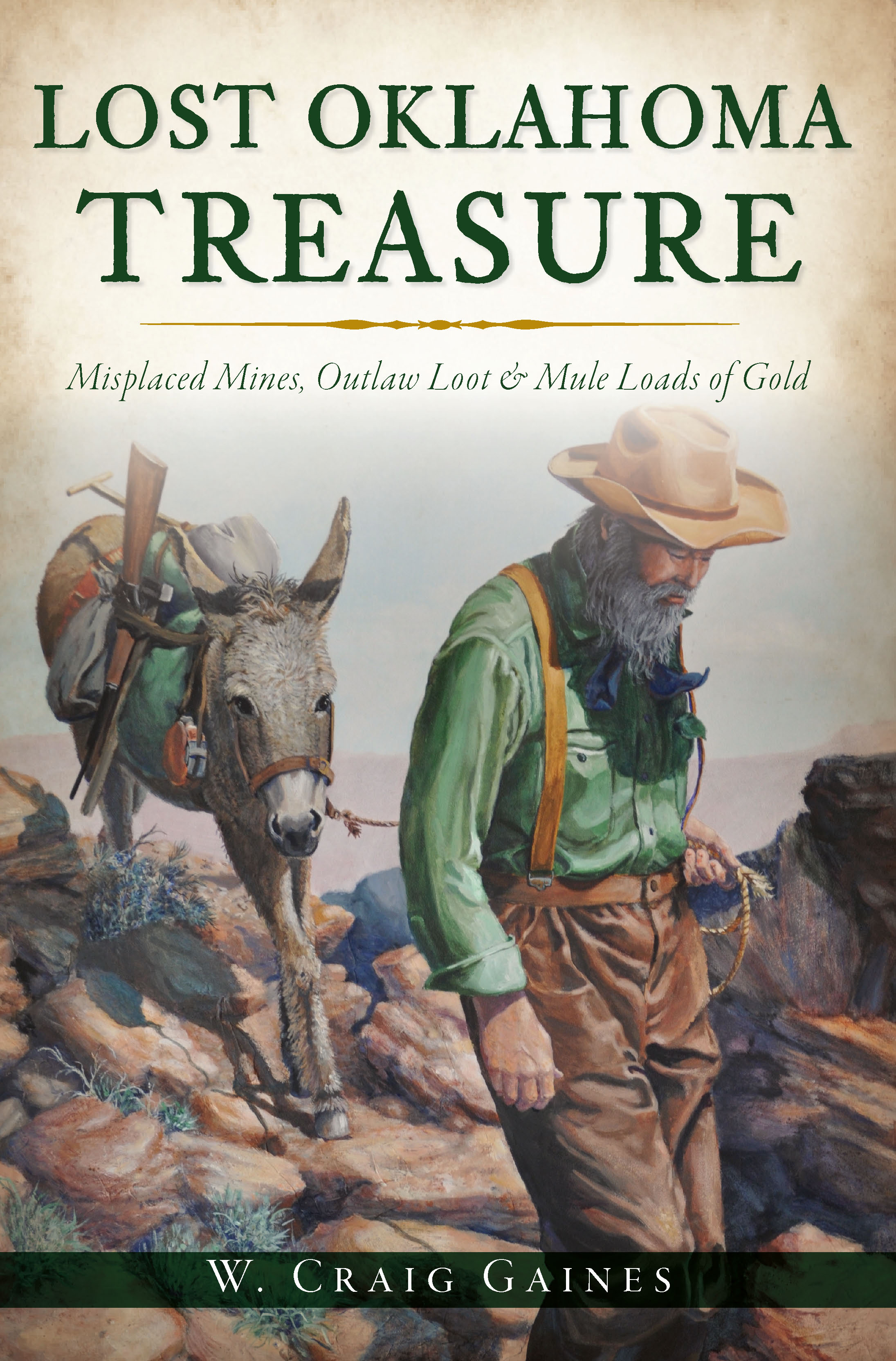 This image is the cover for the book Lost Oklahoma Treasure